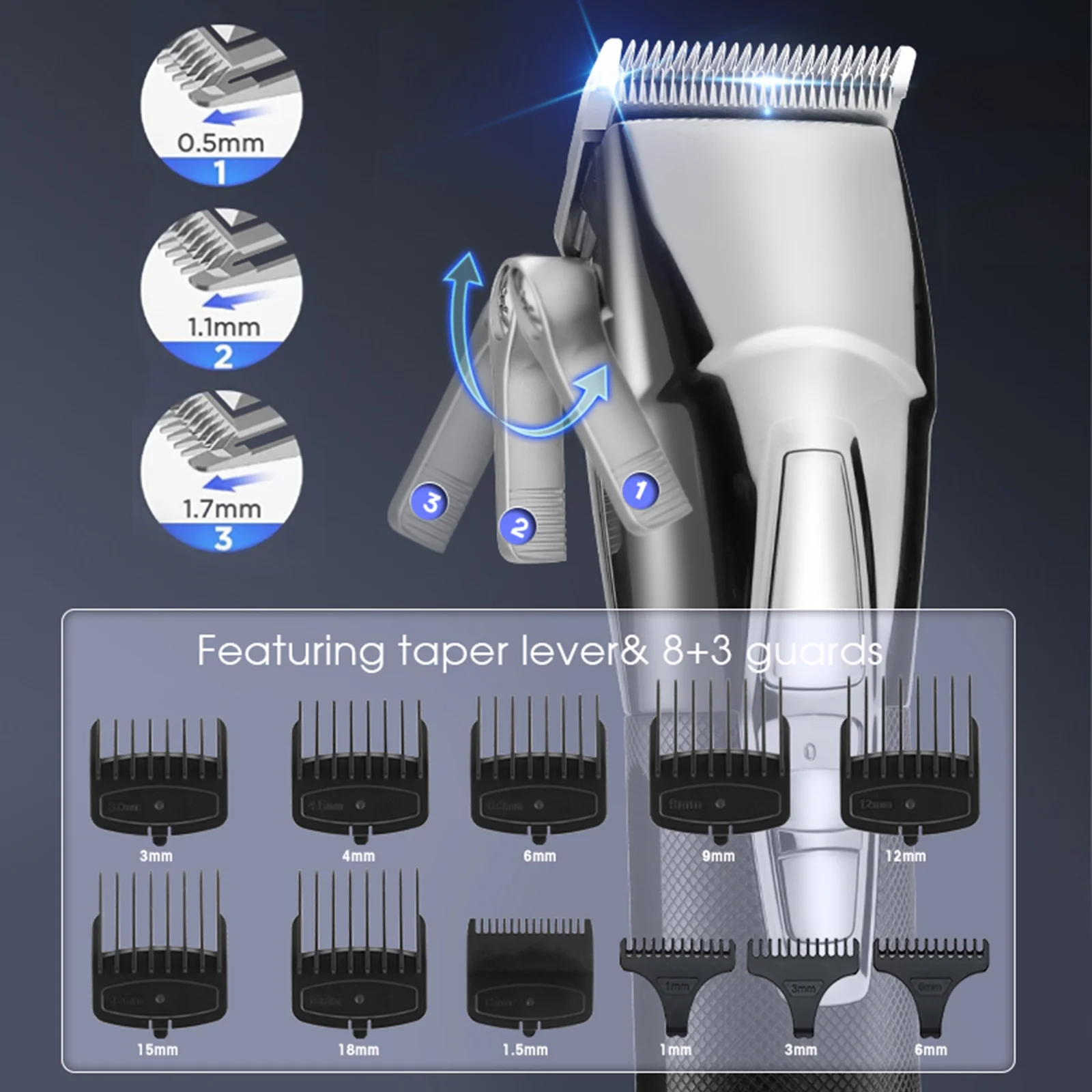 Hair clippers,Men's Hair Barber Hair Kit Leds Display Haircut Set Led Display Hair Clippers Set Leds Eryue Dsfen Set Men Clippers Kit Led Hair Set Clippers Men Professional