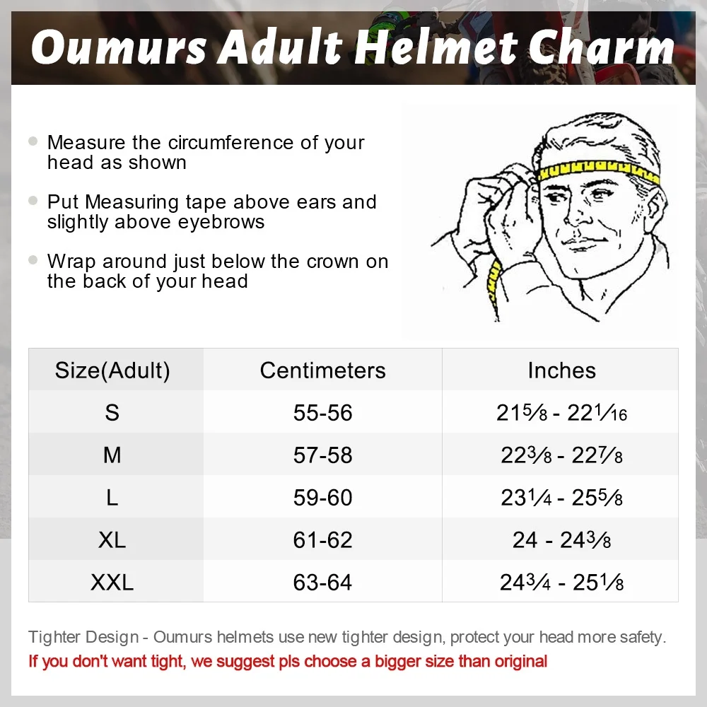 Oumurs Motorcycle Helmet Adult Full Face Dual Visor Flip Up Moto Helmet Modular Motorcycle Helmet DOT Approved M L XL XXL + Color Lens
