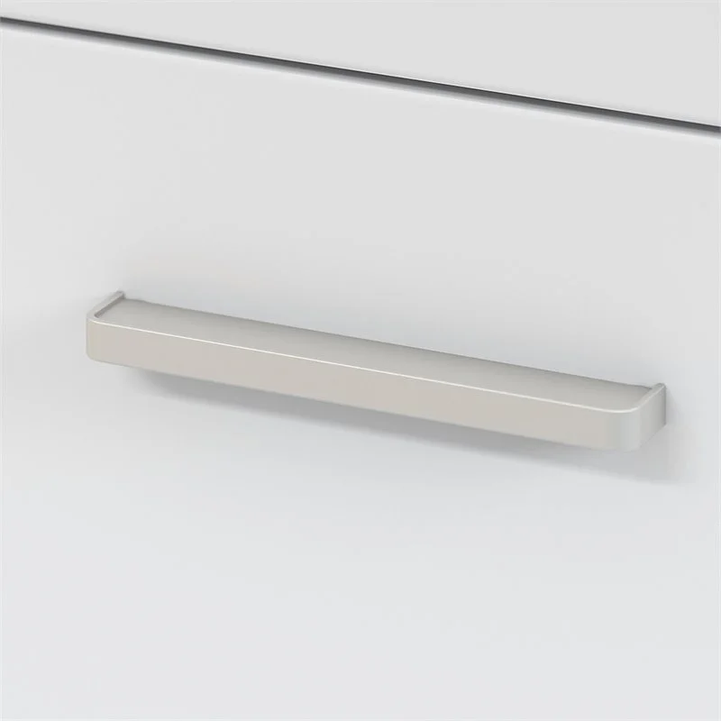 Home Square 2 Drawer Engineered Wood Filing Cabinet Set in White (Set of 2)