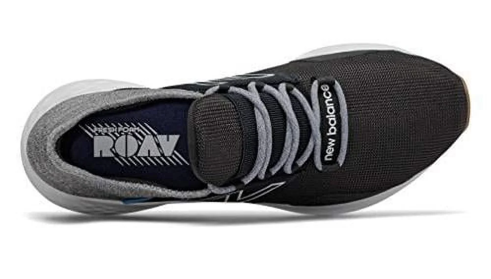 New Balance Men's Fresh Foam Roav V1 Sneaker, Black/Light Aluminum, 11.5 M US