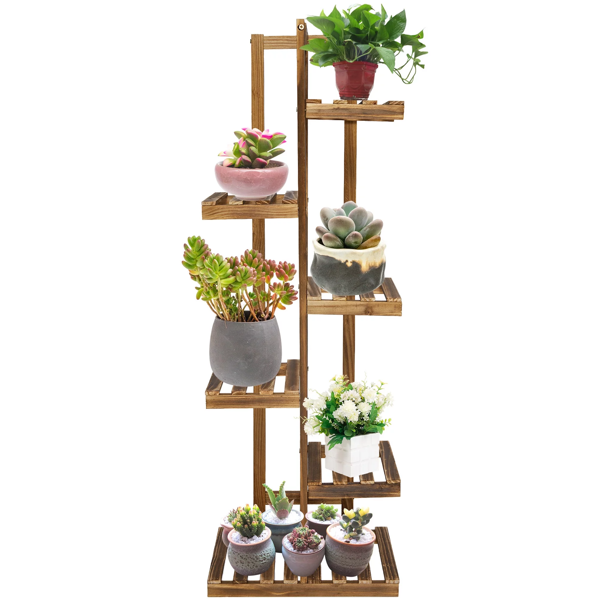 SAYFUT Plant Stands for Indoor Plants Tall Plant Shelf Outdoor with/without Wheels Plant Stands for Multiple Plants Corner Plant Stand Planter Stand Plant Rack Plant Table Indoor