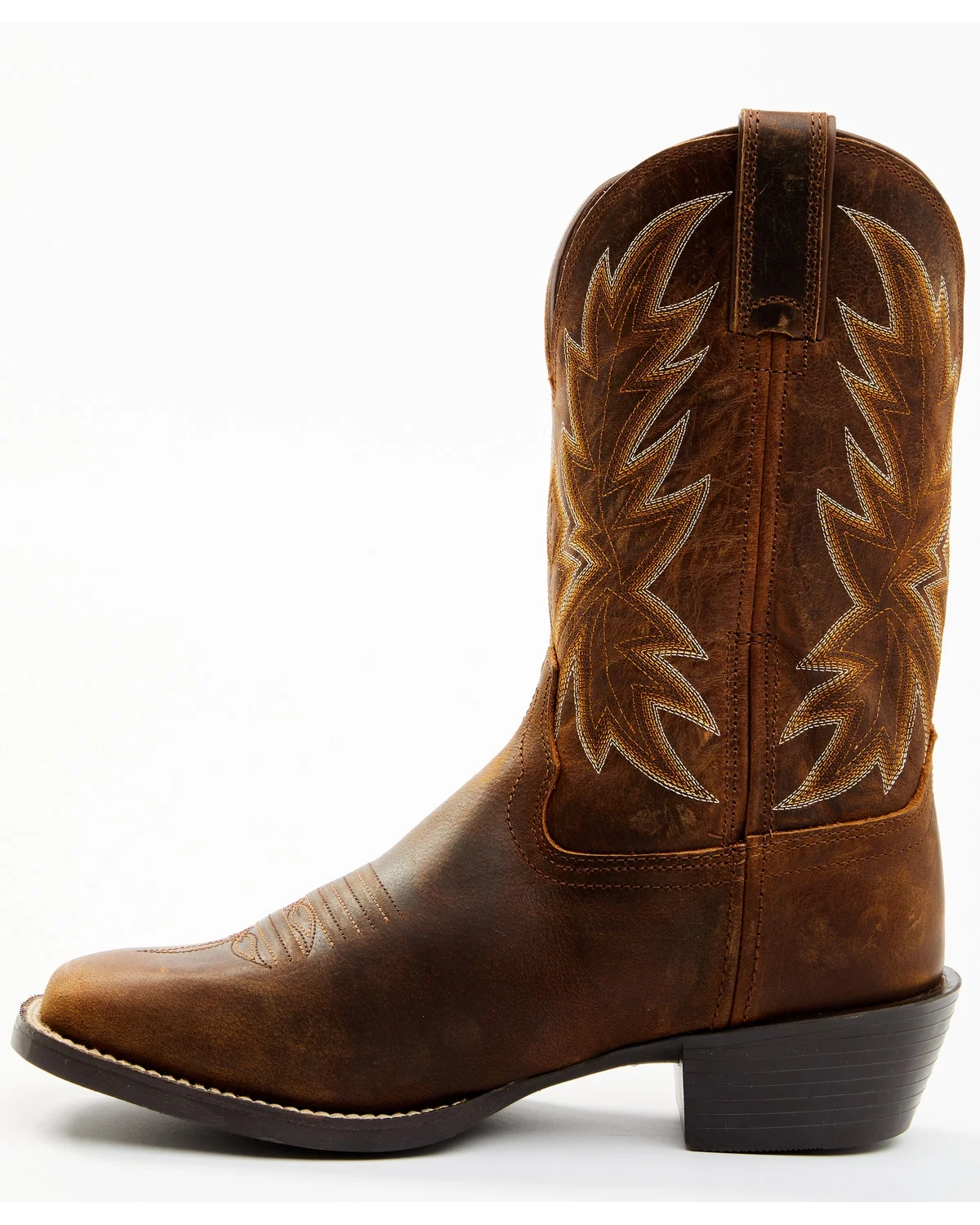 Durango Men's Westward Roughstock Western Boot Broad Square Toe Brown 9 D(M) US