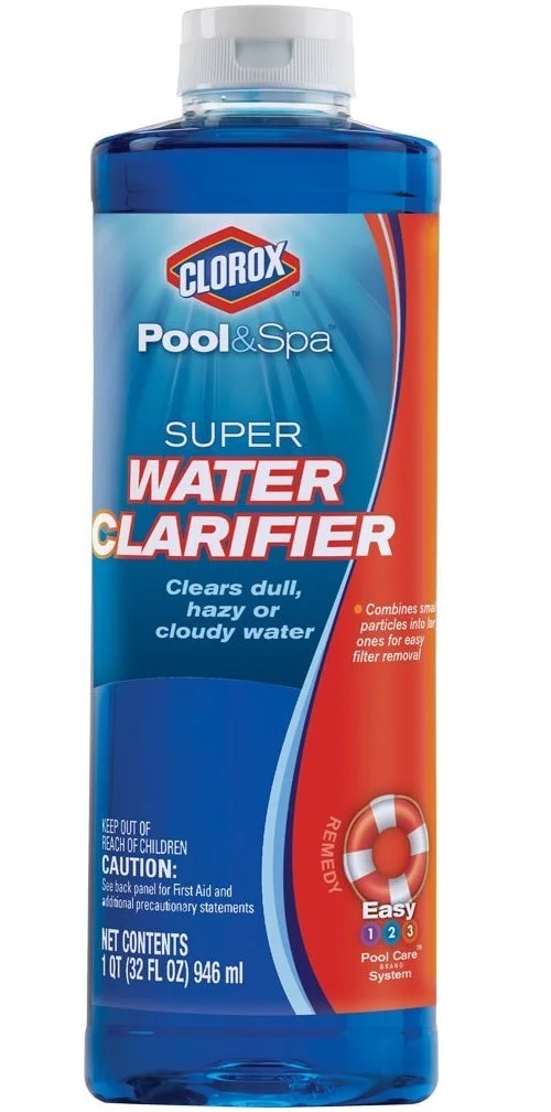 Clorox 58032CLX Pool & Spa Super Water Clarifier, 1 Quart, Each