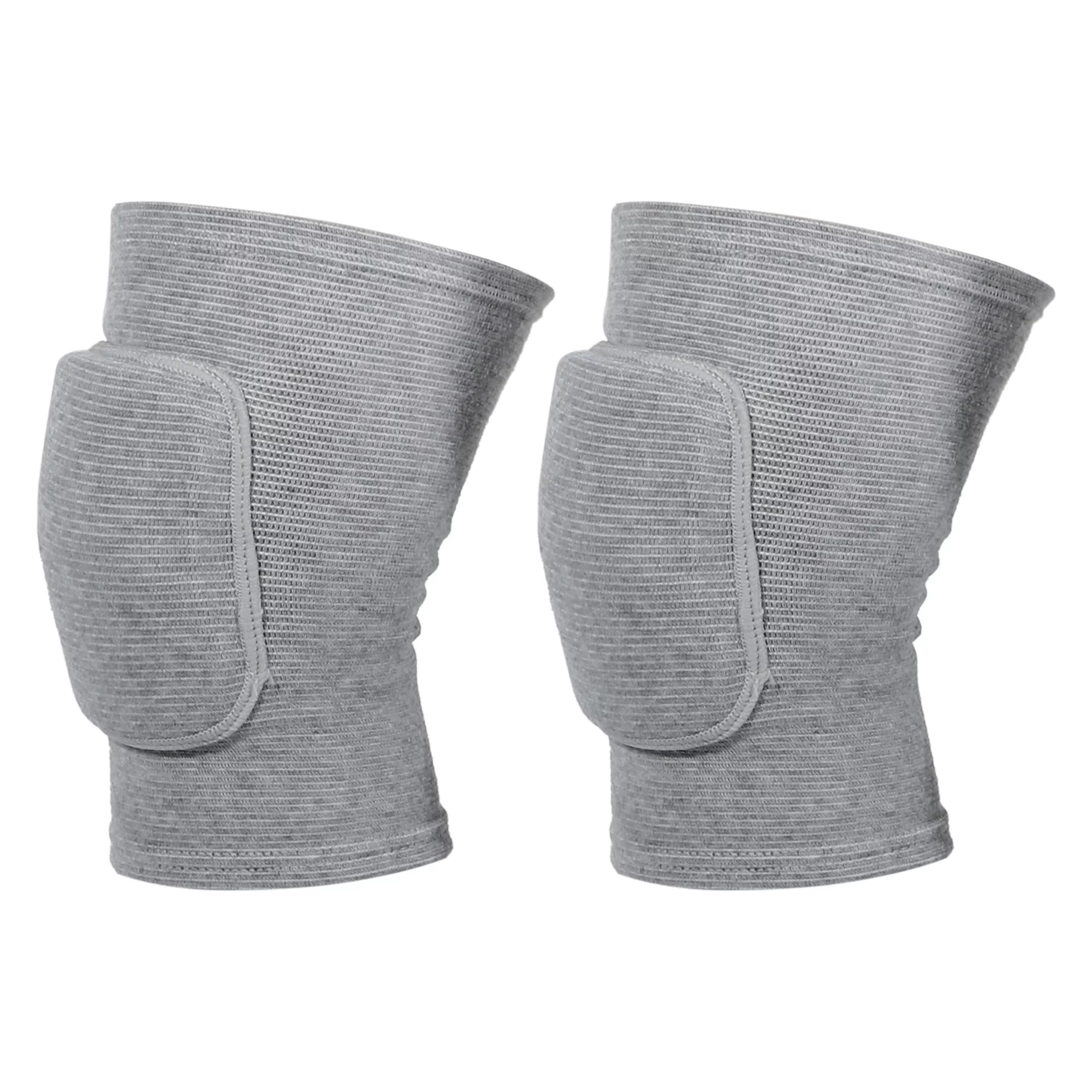 Unique Bargains 1 Pair Knee Brace Protection Sponge Knee Pads Knee Support Knee Brace for Sport Gym Skating Gray Size L