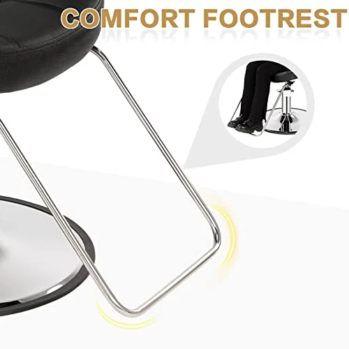 OmySalon Salon Styling Chair Heavy Duty for Stylist Hair Cutting, Hydraulic Barber Swivel Chair, Hairdressing Tattoo Beauty Spa Equipment