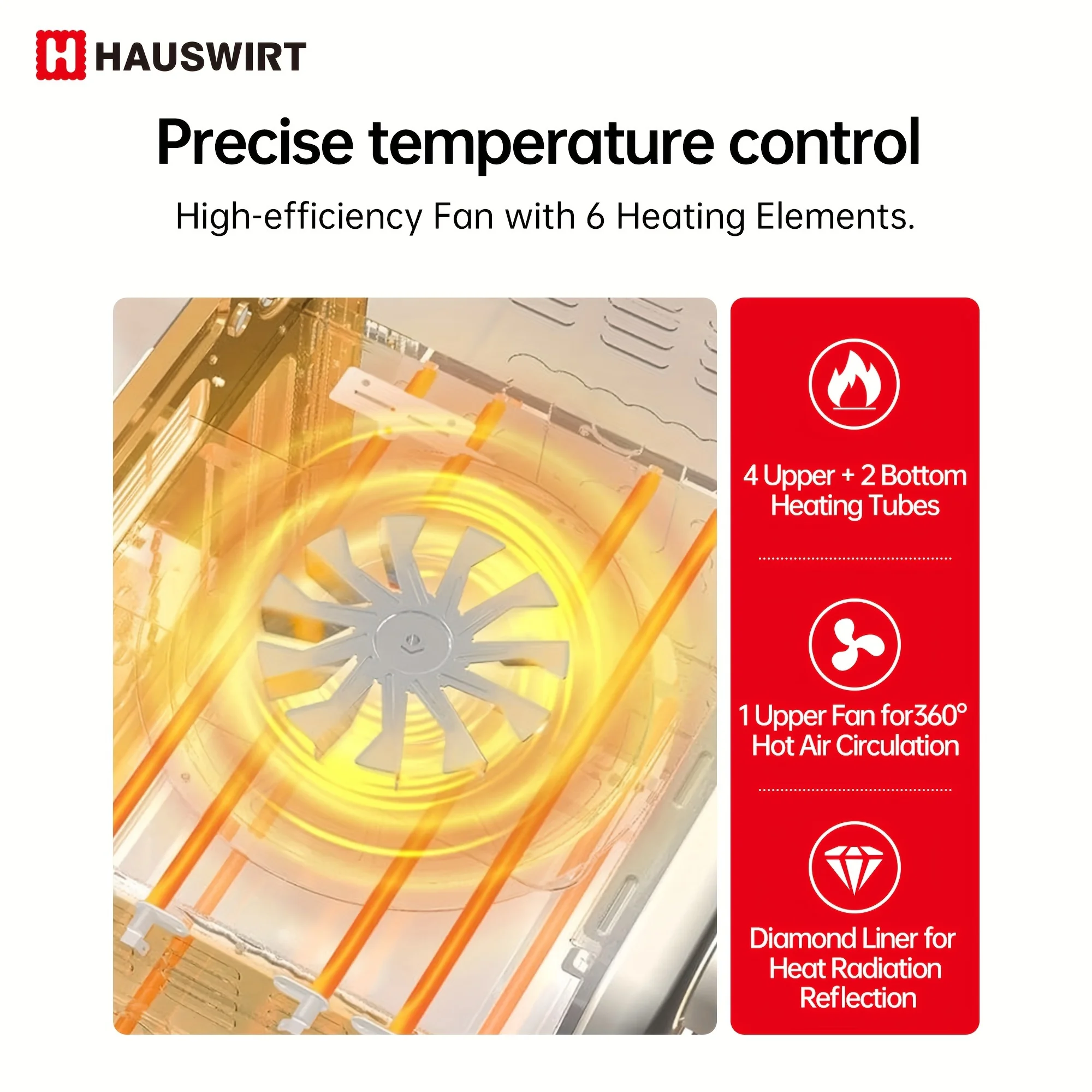 DFSDFGF32 26.5Qt Countertop Convection Oven, XL Air Fryer 12-Slice Toaster Broil Dehydrate 6-in-1 Combo, 1200 Watts, Non-Stick, Stainless Steel, Online Recipe Booklet