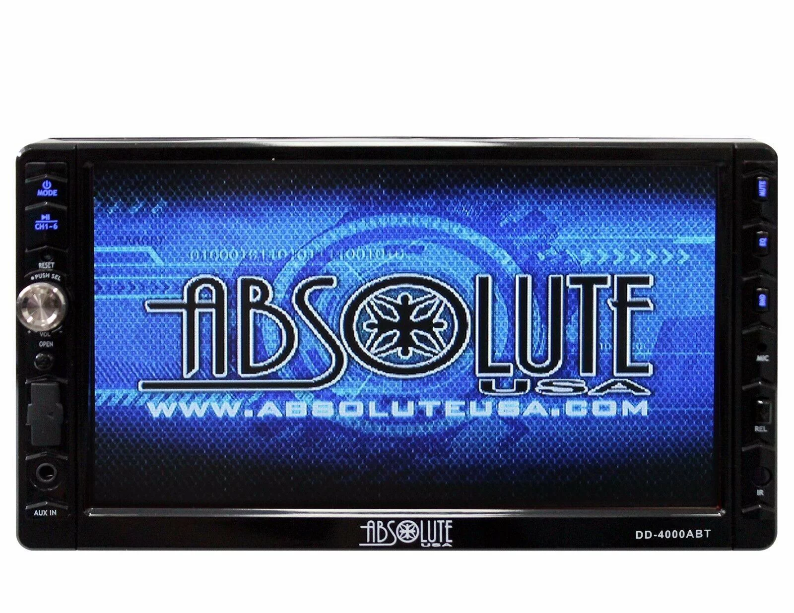 Absolute DD-4000ABT 7-Inch Double Din DVD / CD / MP3 / USB / BLUETOOTH / TOUCH