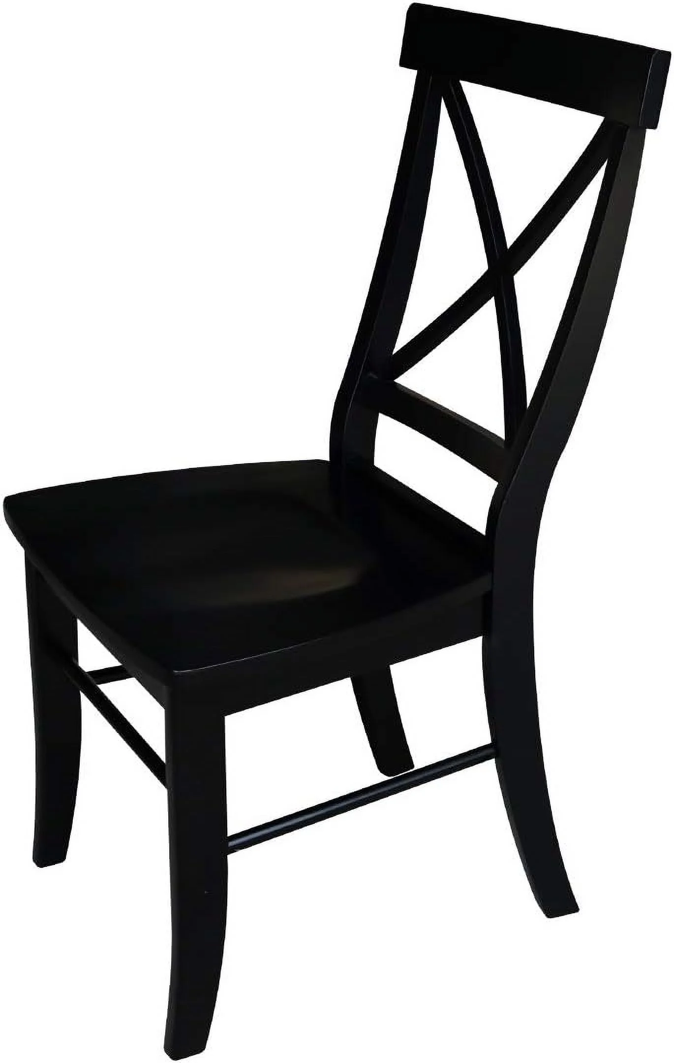 Set Of Two X-Back Dining Chair, Black