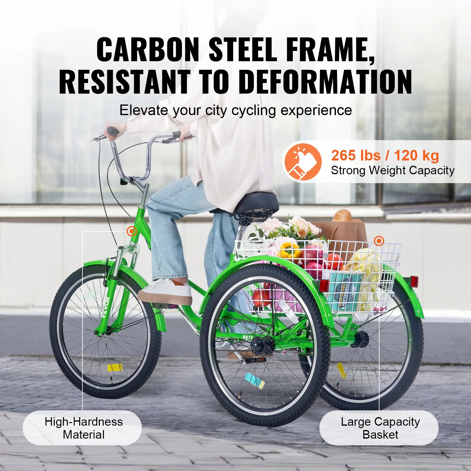 SKYSHALO Folding Adult Tricycle 24