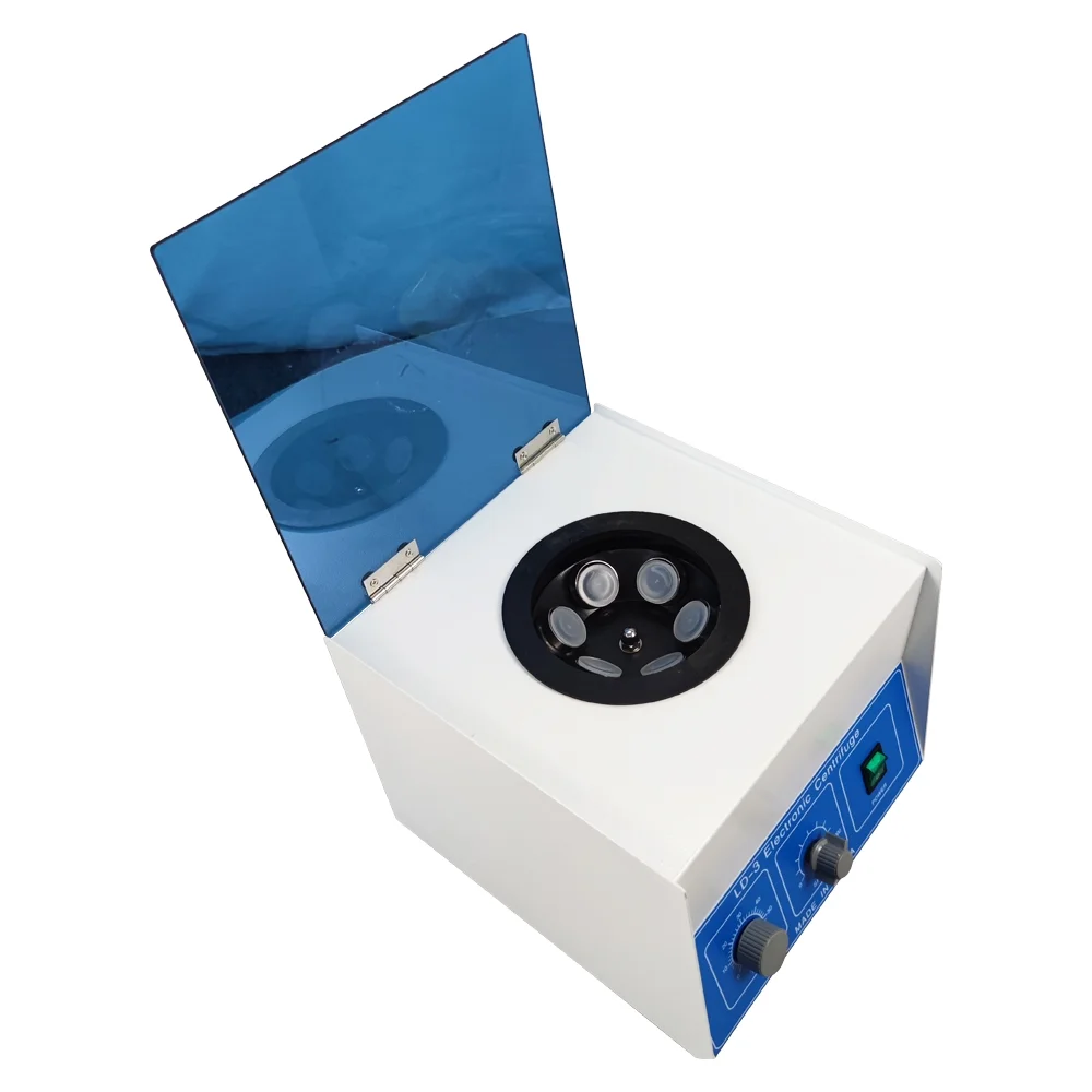 Techtongda Electric Benchtop Centrifuge Lab Medical Practice 50ml*6 LD-3