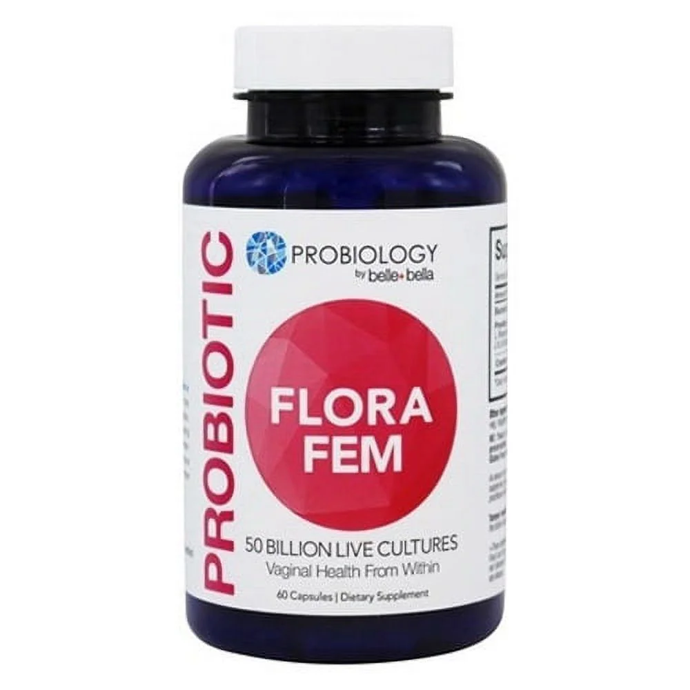 Belle And Bella Probiology Probiotic Flora Fem 50 Billion CFU Capsules, 60 Ea, 6 Pack