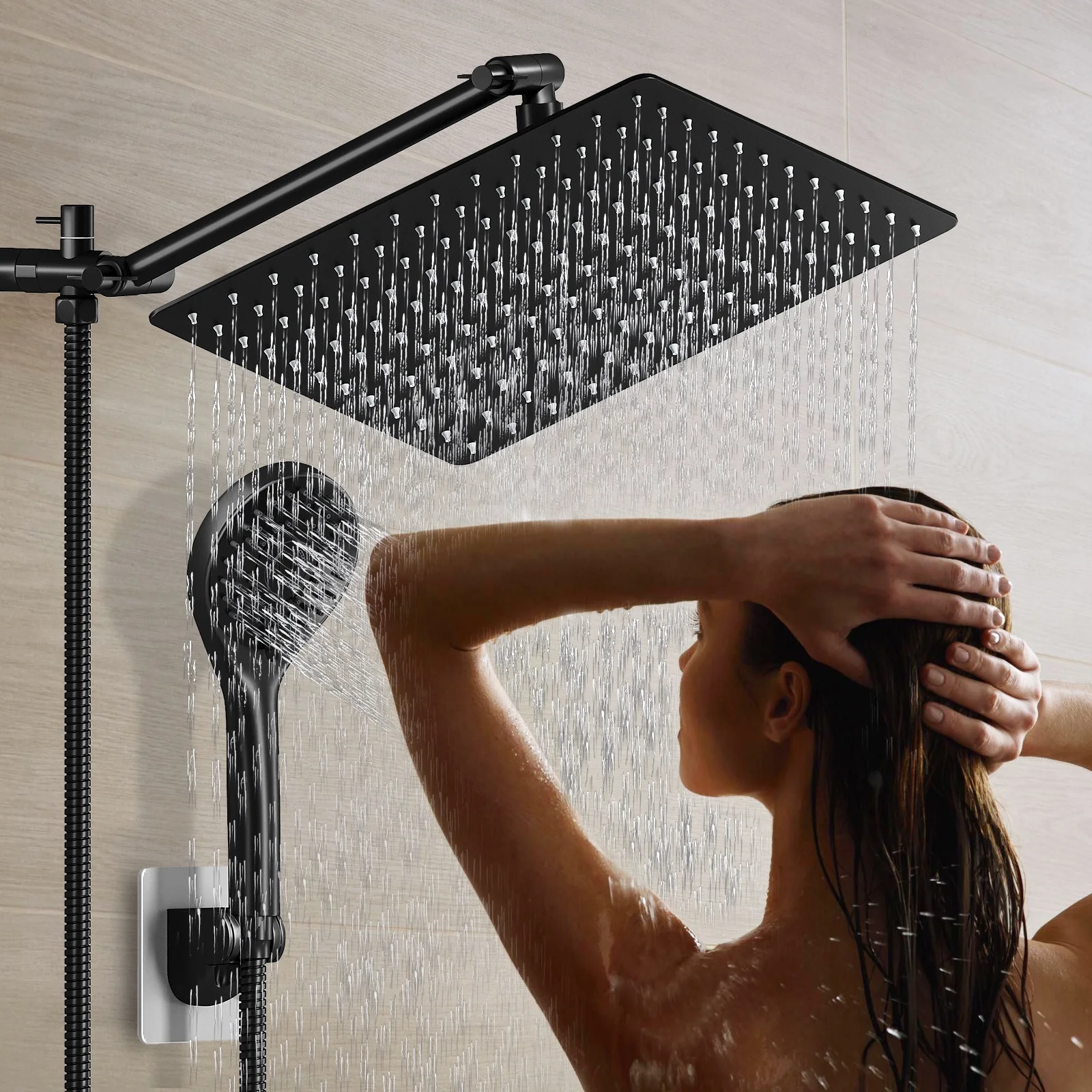 Amobro Luxury Dual Showerhead Combo,12
