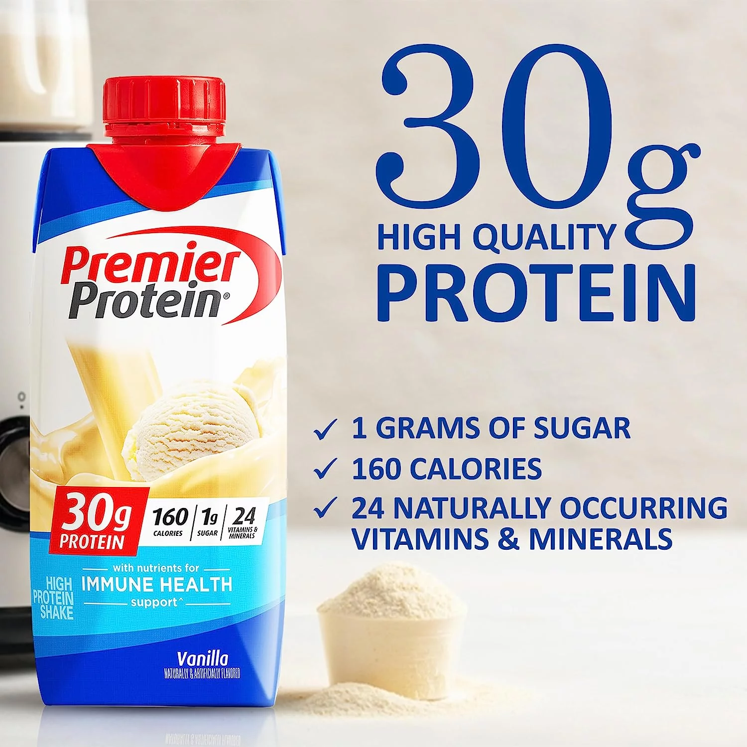 Premier Protein Shake Vanilla 11.5 fl oz  30g Protein - Pack of 6 in The Award Box Packaging