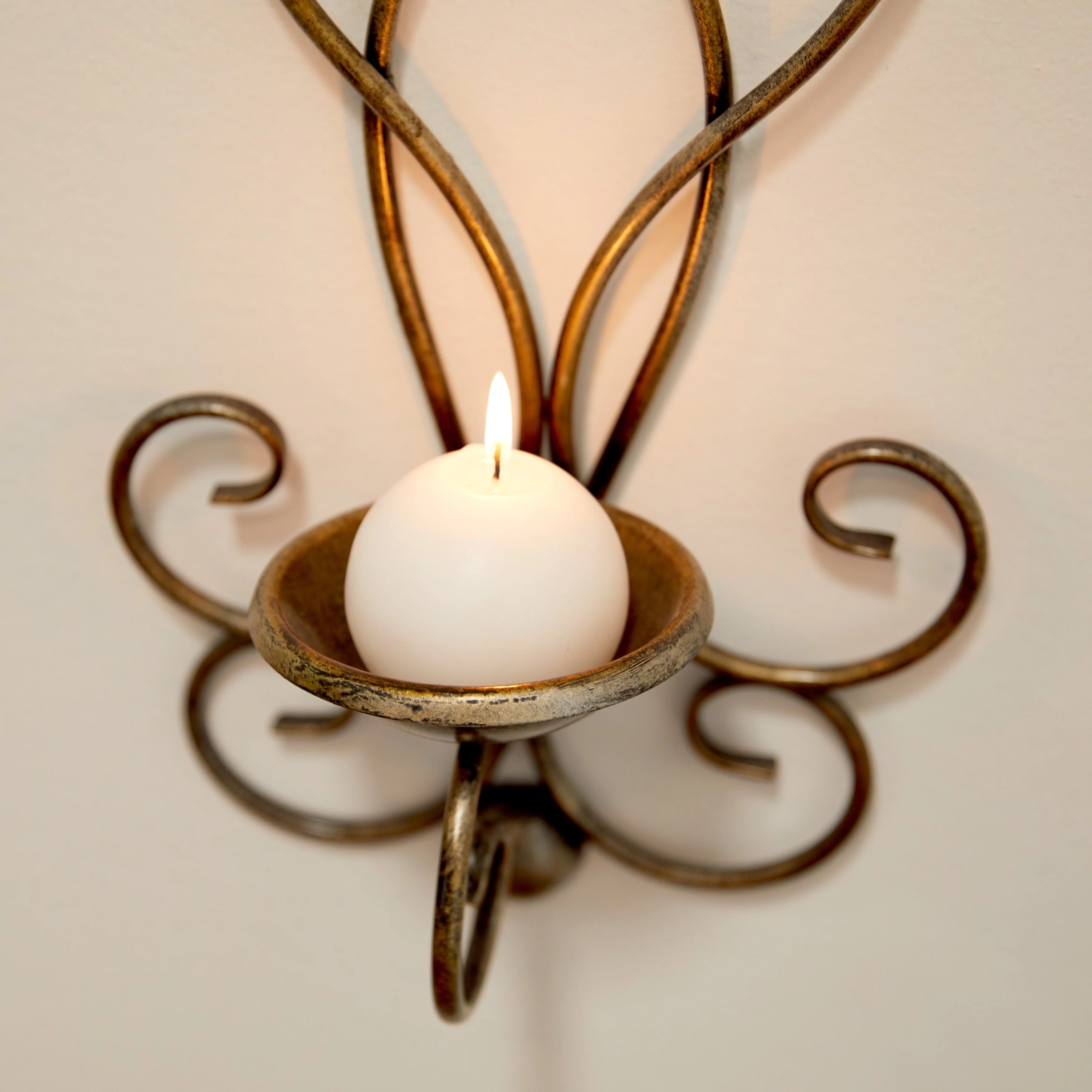 Studio 350 Bronze Metal 2 Candle Wall Sconce (Set of 2) - 25