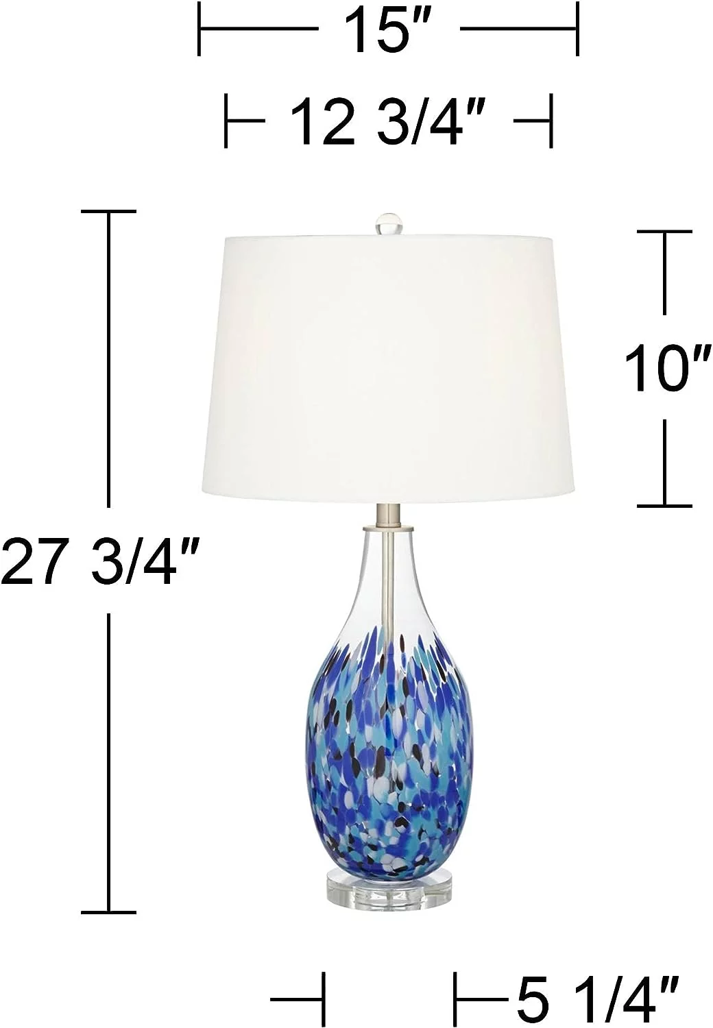 360 Lighting Marnie Modern Coastal Vase Table Lamp 28