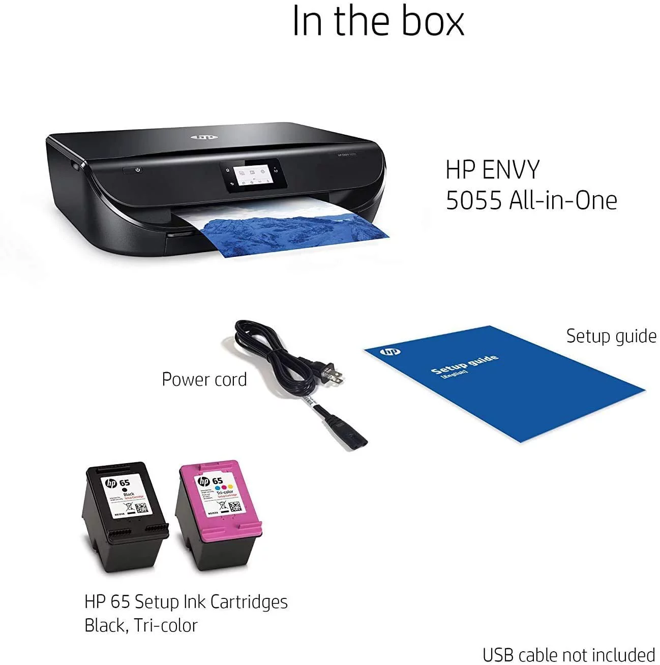 HP Officejet 5055 Wireless (M2U85A) All-in-One Printer with Scan and Copy