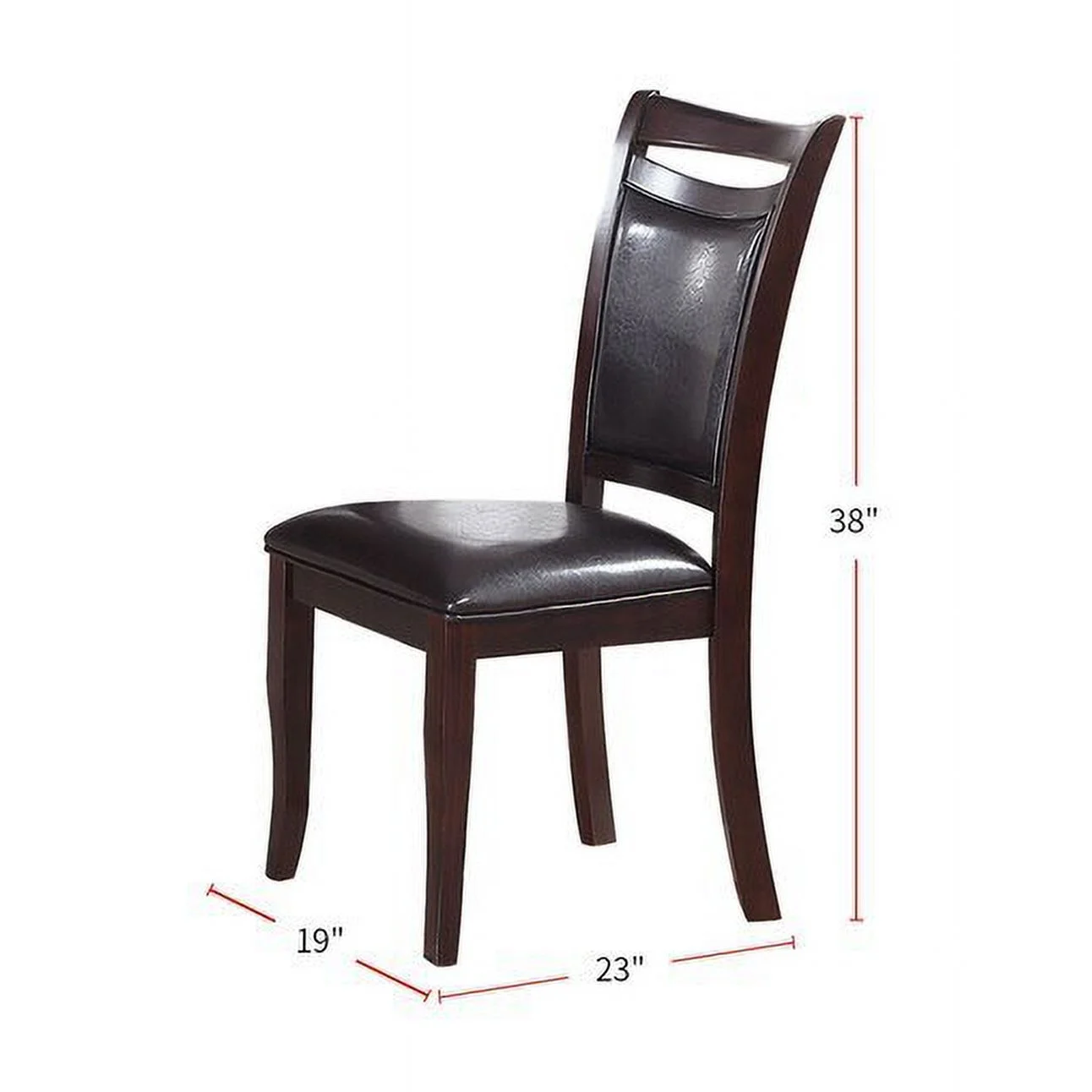 Marcos Dining Chair (Set of 2) - Dark Brown