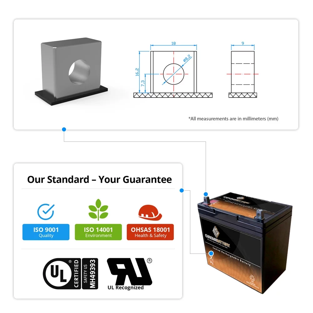 12v 55ah renewable energy solar industial deep cycle battery