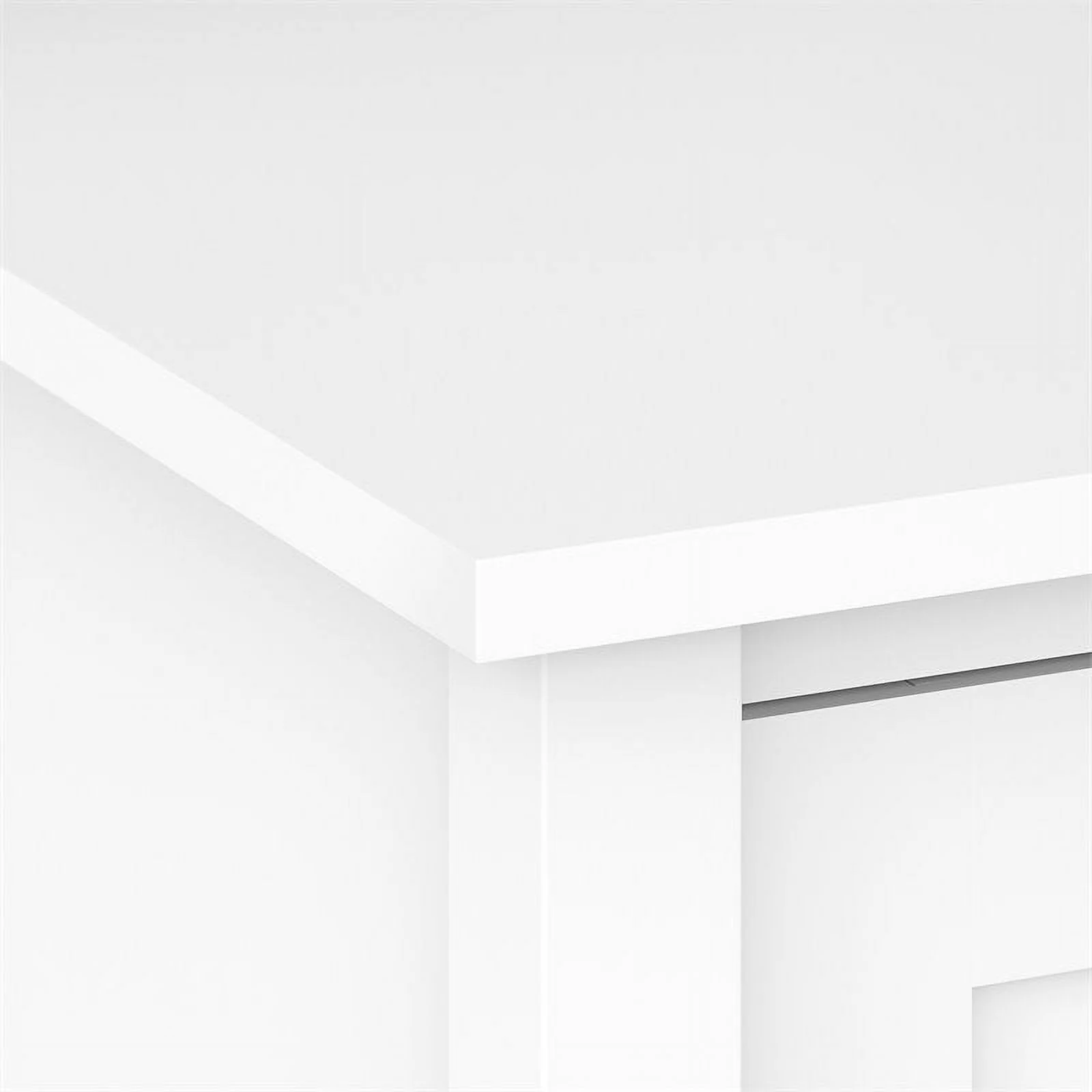 Home Square 2 Drawer Filing Cabinet Set in Pure White (Set of 2)