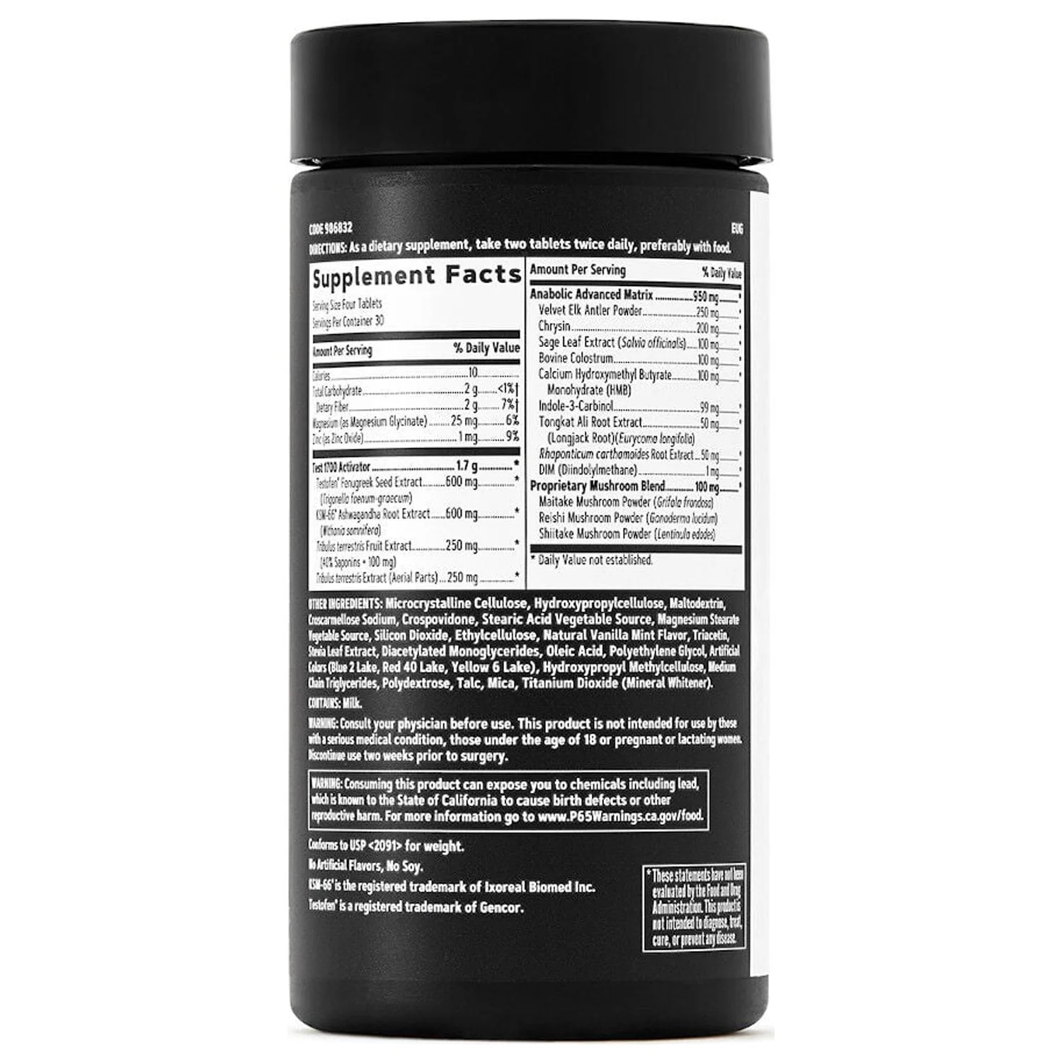 GNC AMP Test 1700 | Men's Testosterone and Libido Support Supplement | Fuels Muscle Performance and Enhances Energy | 120 Tablets
