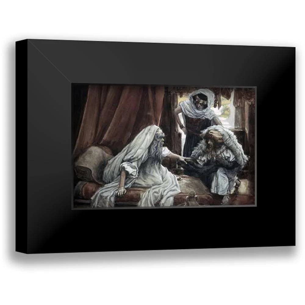 Tissot, James 14x11 Black Modern Framed Museum Art Print Titled - Jacob Deceives Isaac