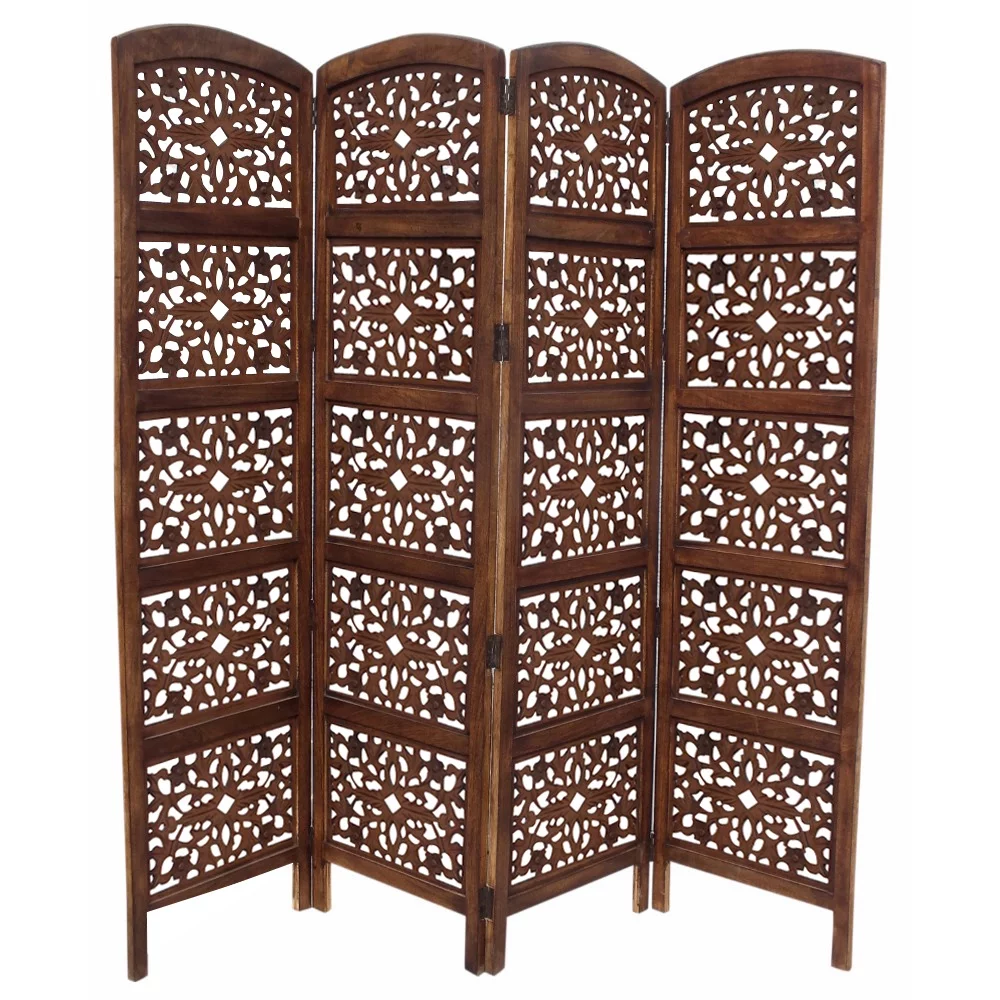 Detailed Wooden Room Divider - 68.0 | Elegantly Functional Transformation
