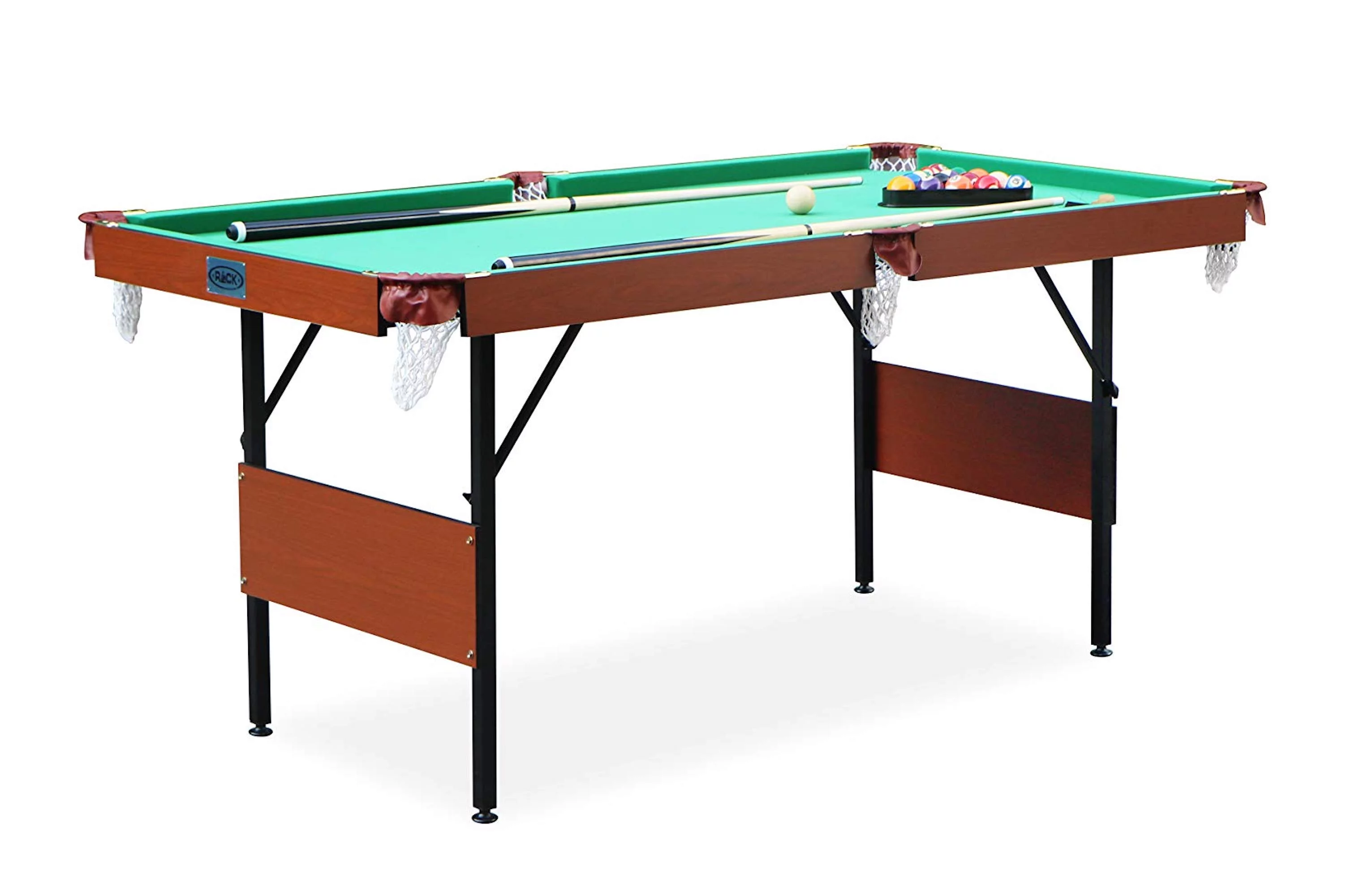 RACK Crux 55 in Folding Billiard/Pool Table (Green)