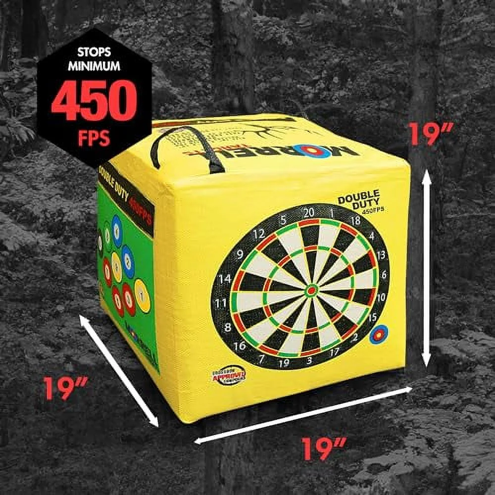 Morrell Double Duty 450 FPS Cube Field Point Archery Bag Target, Yellow