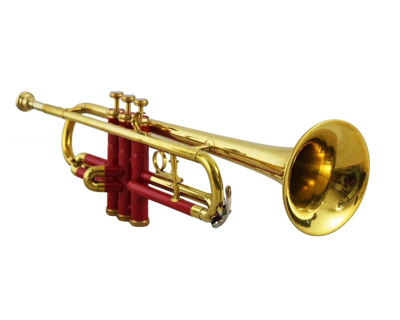 Trumpet Red And Brass Finish Bb Pitch With Hard Case Bag And Mouthpiece