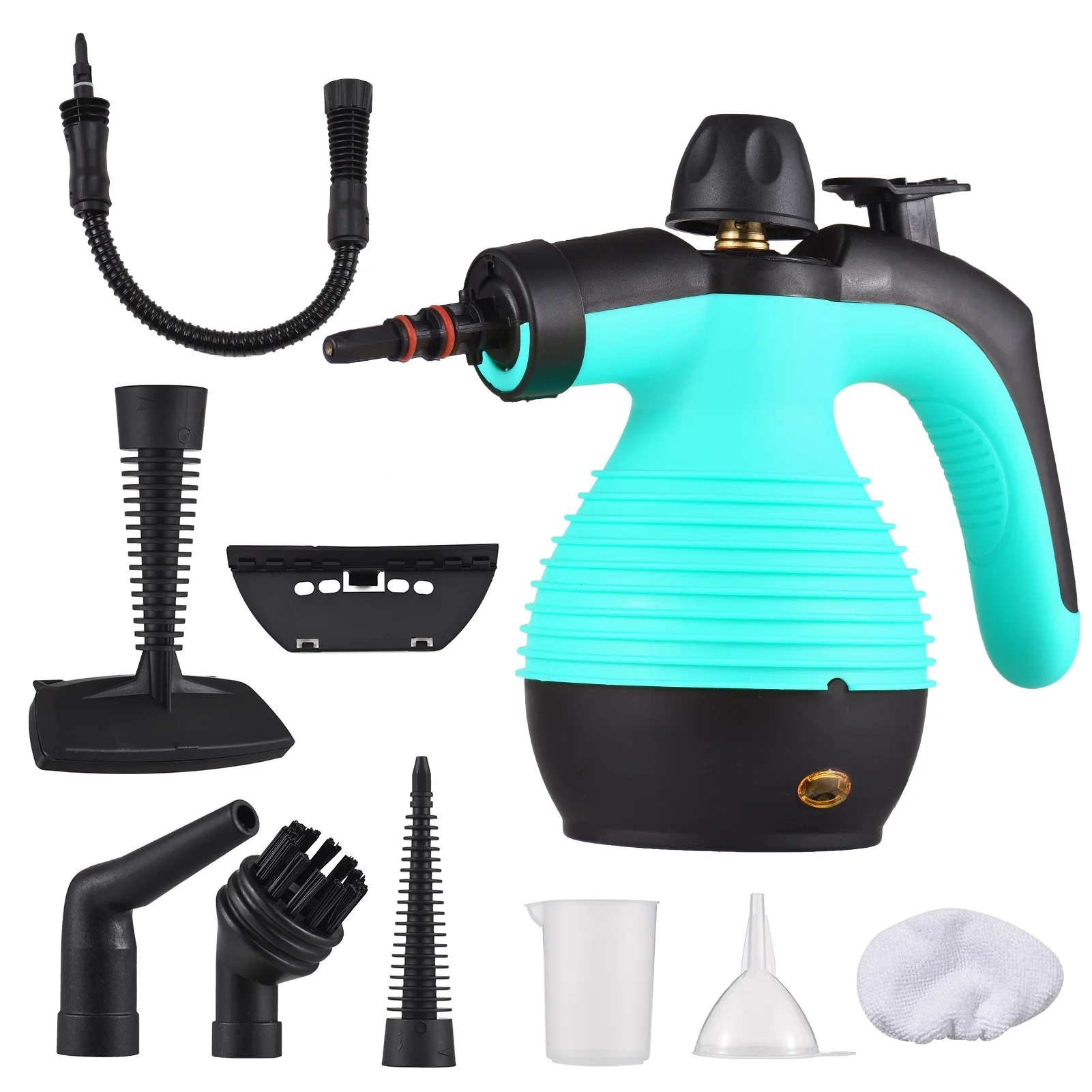 Portable Handheld Steam Cleaner 1050W Multifunctional High Temperature Pressurized Steam Cleaning Machine with 9PCS Accessory for Kitchen Sofa Bathroom Car Window