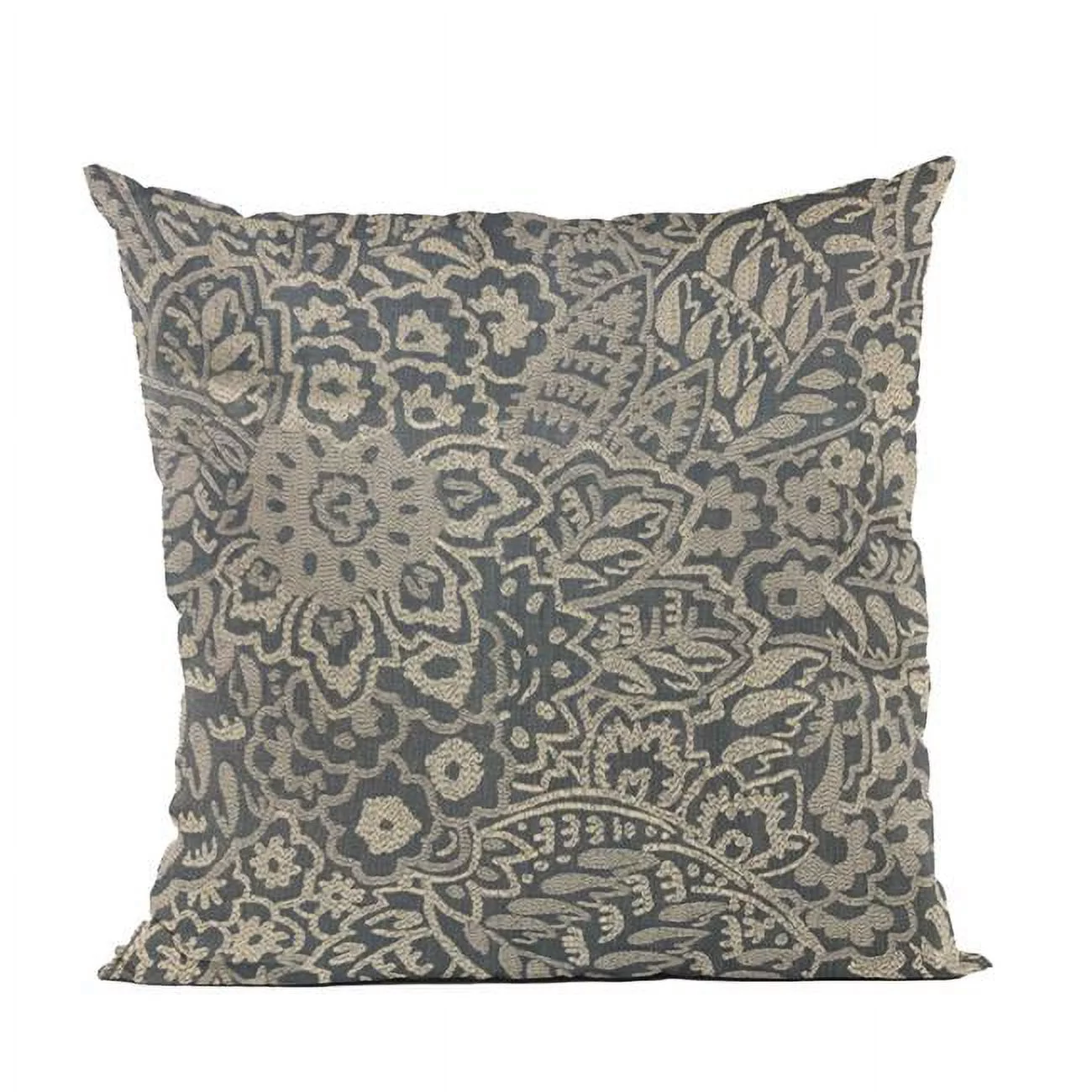 Plutus Blue Gardens Paisley Luxury Throw Pillow
