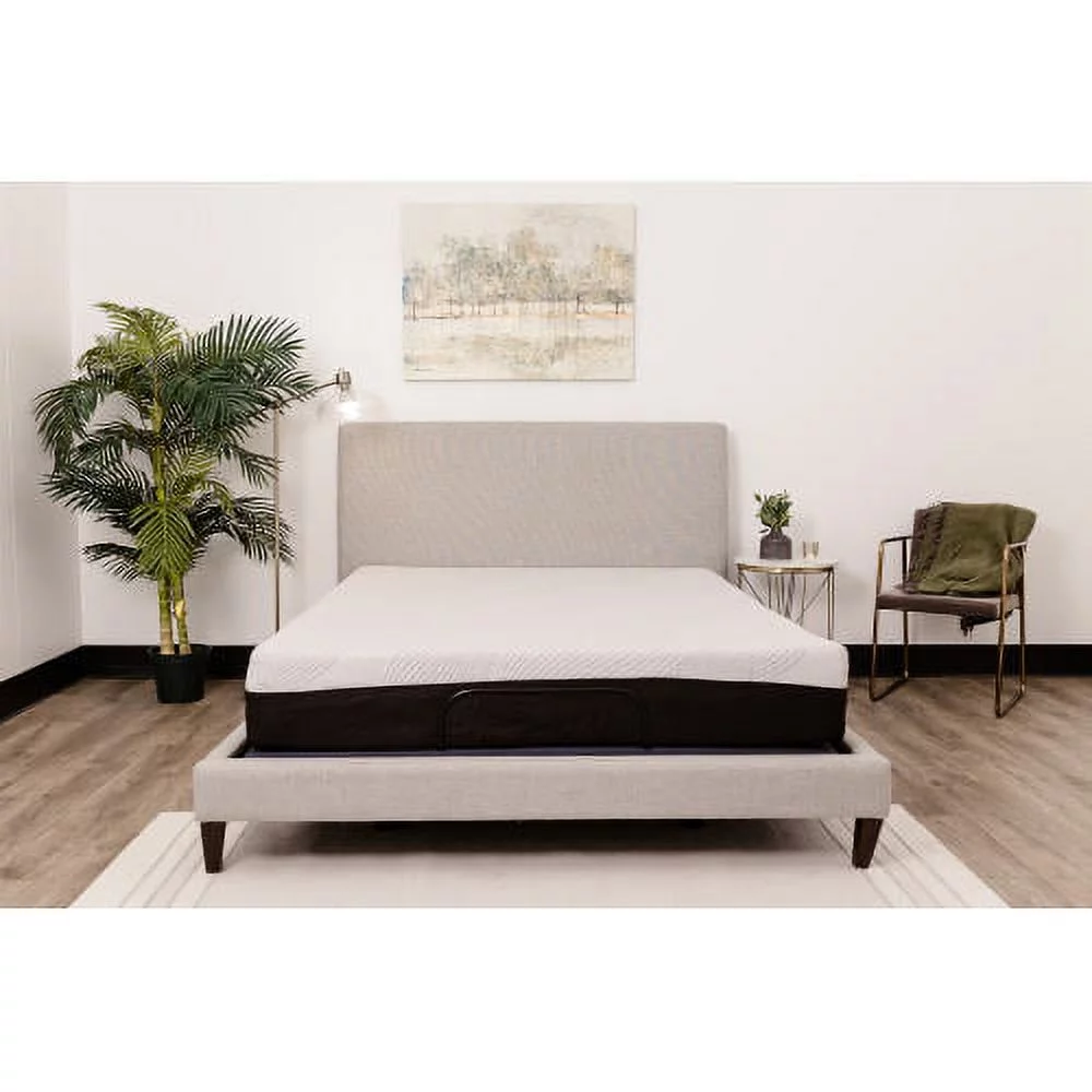 10 Inch king mattresses Black Gray mattress on box Polyester gel mattress
