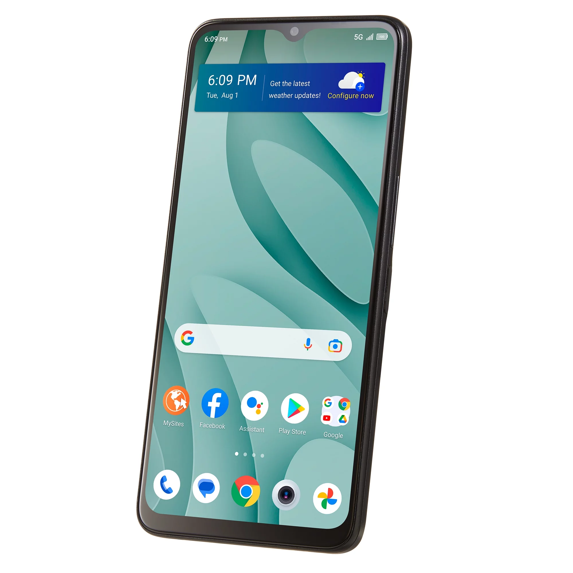 Simple Mobile TCL 40 XE 5G, 64GB,Black - Prepaid Smartphone