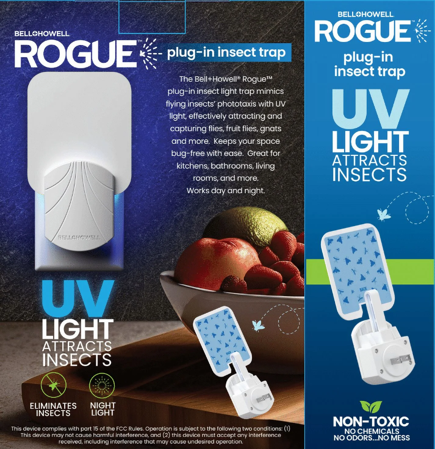 Flying Insect Trap Starter Kit Indoor Bug Catcher for Fruit Flies, Gnats, Moths, and Mosquitoes