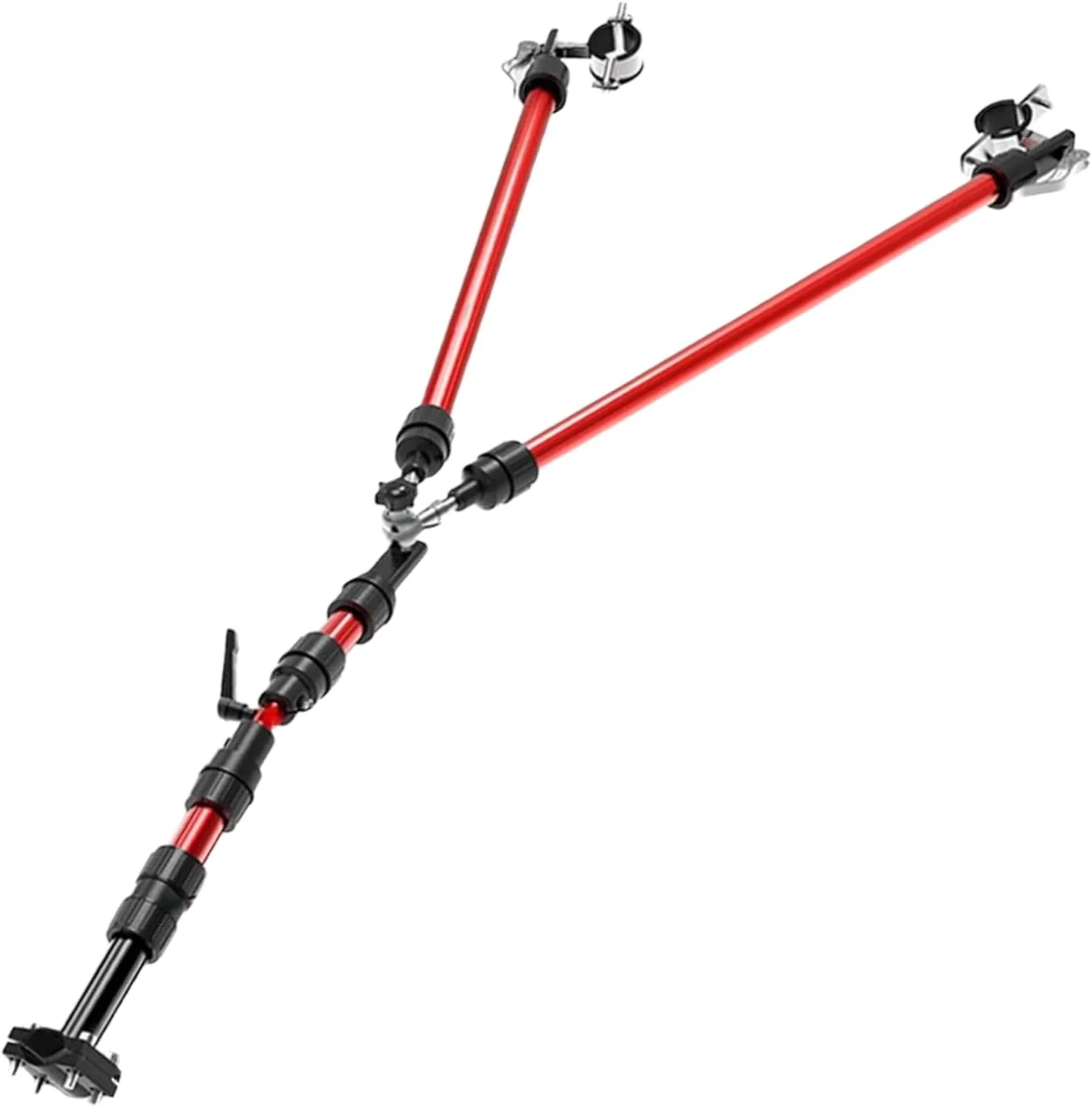 Bike Trailer Hitch,Bike Cargo Trailer for Folding Garden Cart,Portable Folding Bicycle Trailer Connector,Premium Stainless Steelbicycle Trailer Hitch for Outdoor Camping, Cycling.(Red).