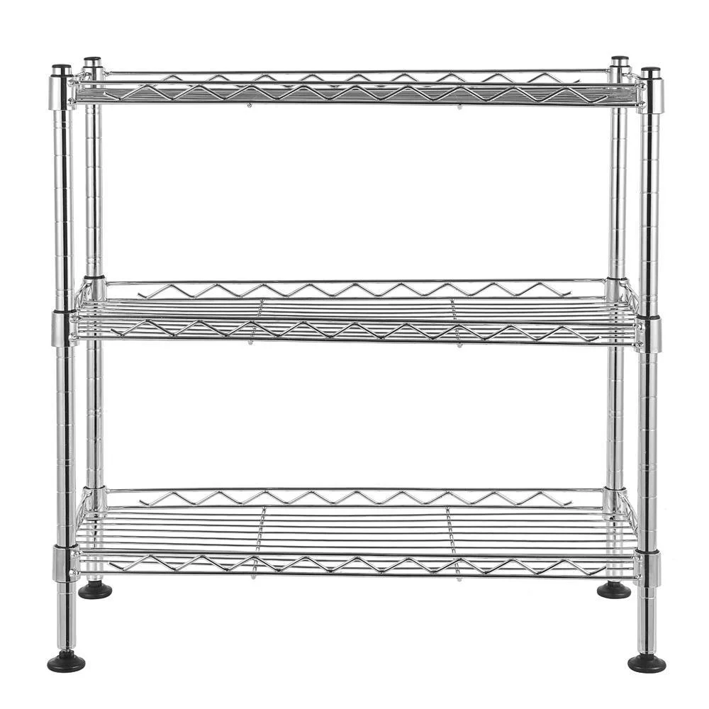 SalonMore 3 Tier Storage Rack Wire Shelving Unit Storage Shelves Metal Garage Storage Shelves