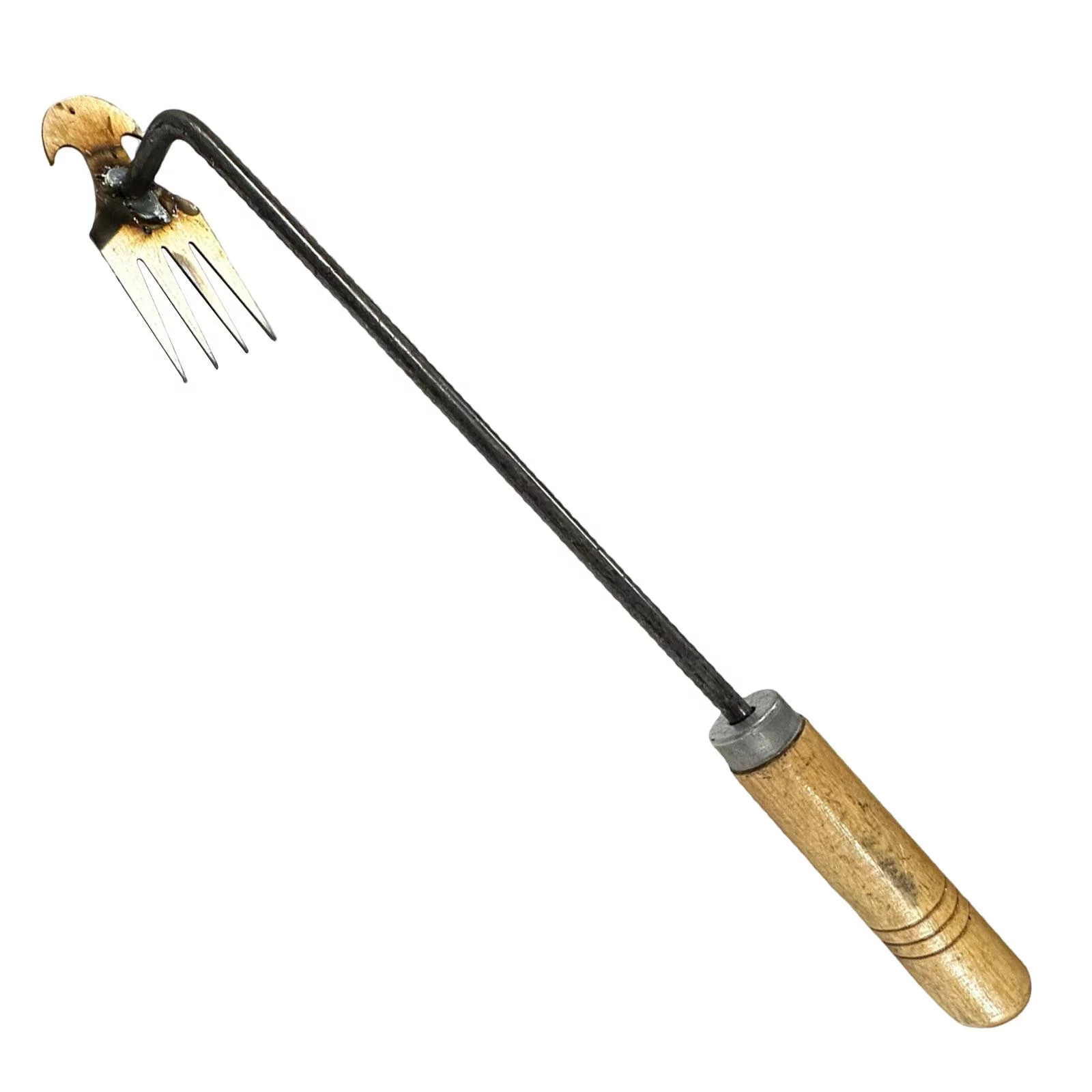 Uprooting Weeding Tool Hand Cultivator Rake Hoe Tiller Tool Dual Purpose for Garden Weeder Hand Tool Weeding Artifact for Loosening 40cm