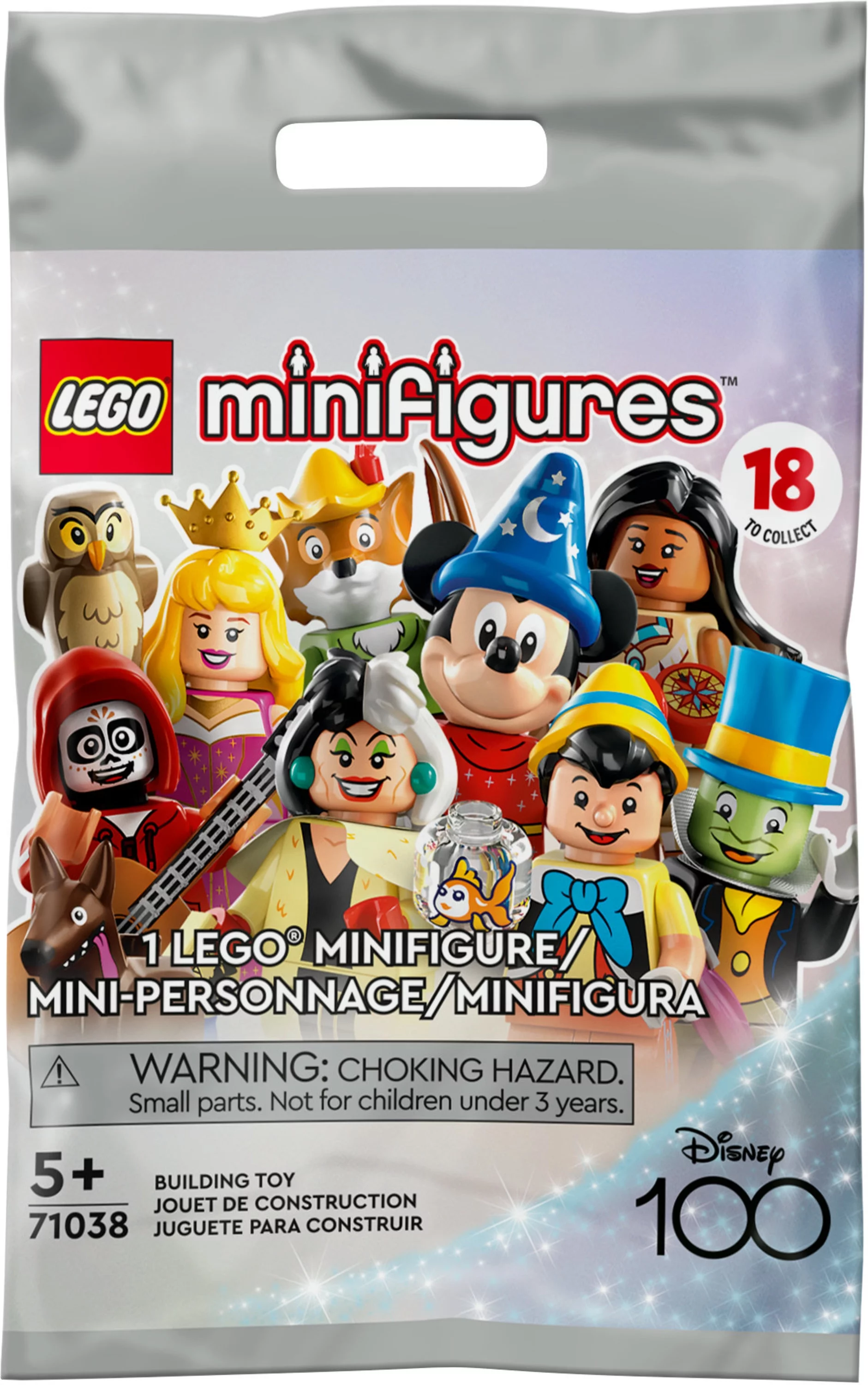 LEGO Minifigures Disney 100 71038, Limited Edition Disney Collectible Figures