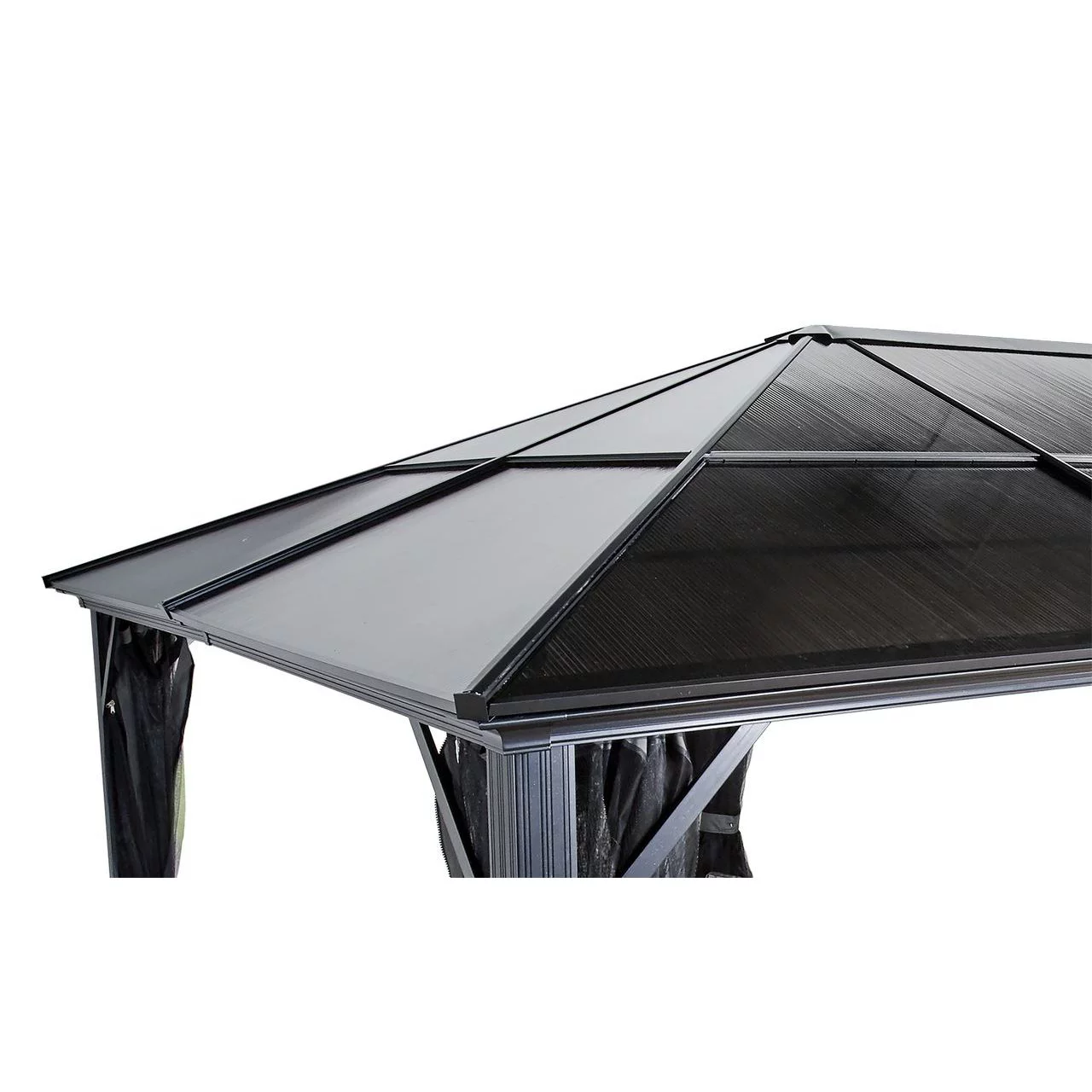 Sojag 500-9168396 10 x 12 in. 8 mm No.77 Nylon Meriden Gazebo, Gray