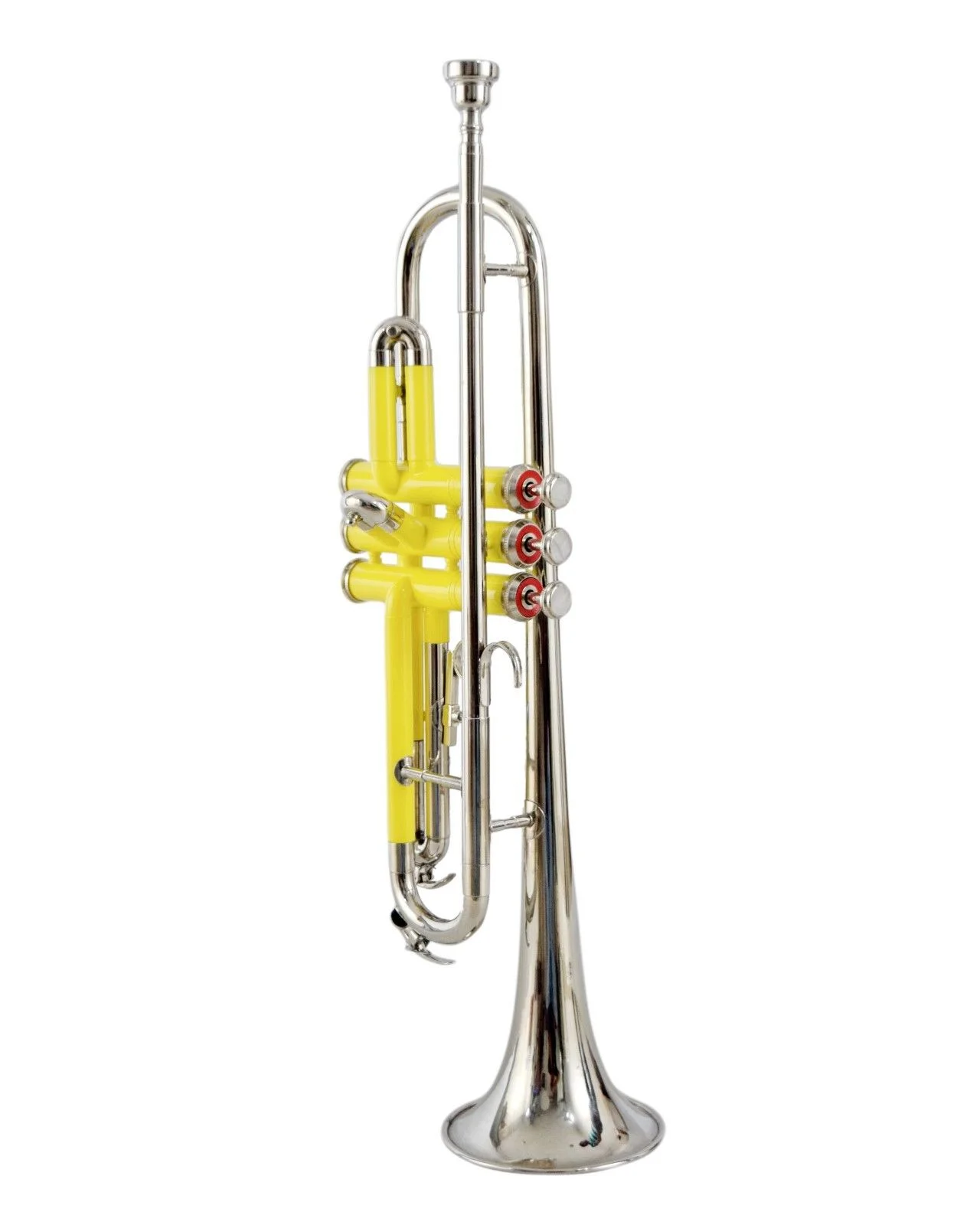 Trumpet Yellow And Nickel Bb Pitch with Hard Case Bag and Mouthpiece