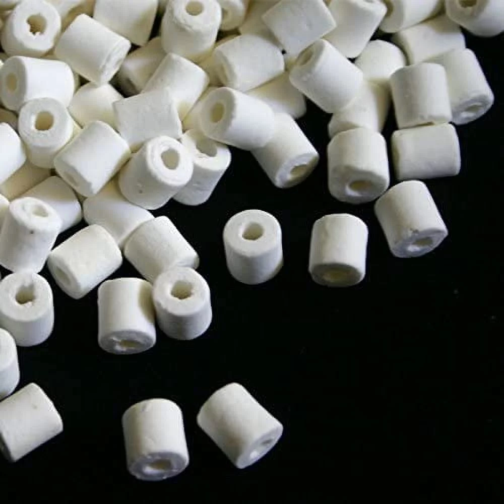 AQUAPAPA 5 LBS Premier Bulk Bio Ceramic Rings Filter Media for Aquarium Koi Fish Pond Reef Filter