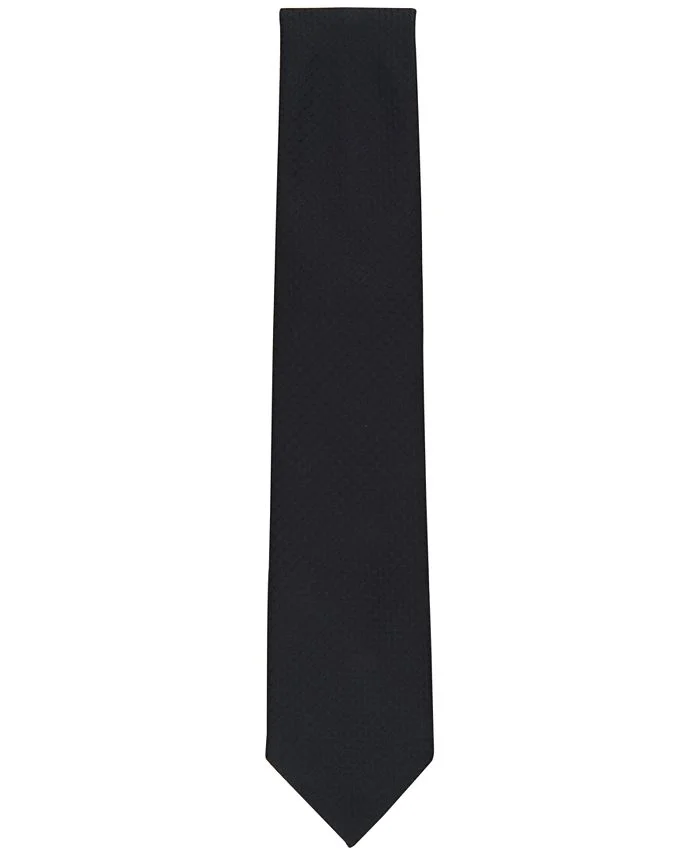 Perry Ellis Men's Classic Design Wilmot Check Tie Black Size Regular