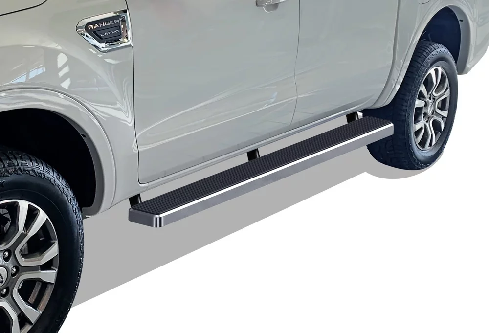 APS iBoard Running Boards 6 inches Compatible with Ford Ranger 2019-2023 SuperCrew Cab 4-Door (Nerf Bars Side Steps Side Bars)