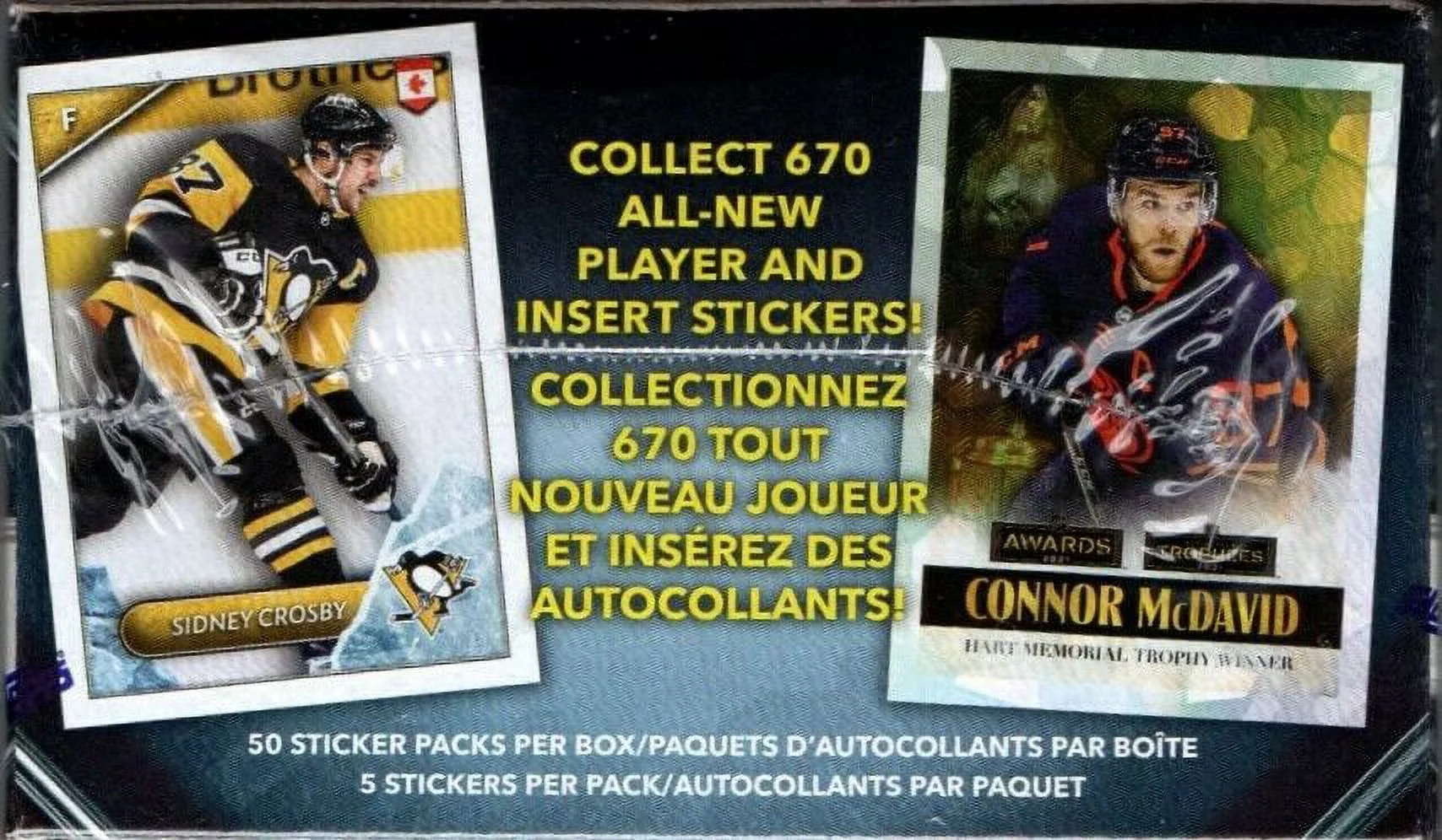 2021-22 Topps NHL Hockey Sticker Collection Box