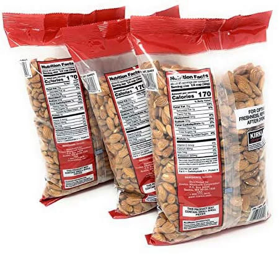 Supreme Whole Almonds, 3 Pack (3 Pounds)
