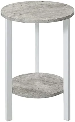 CLKHGFAR Graystone 31 inch 2 Tier Plant Stand  Faux Birch/