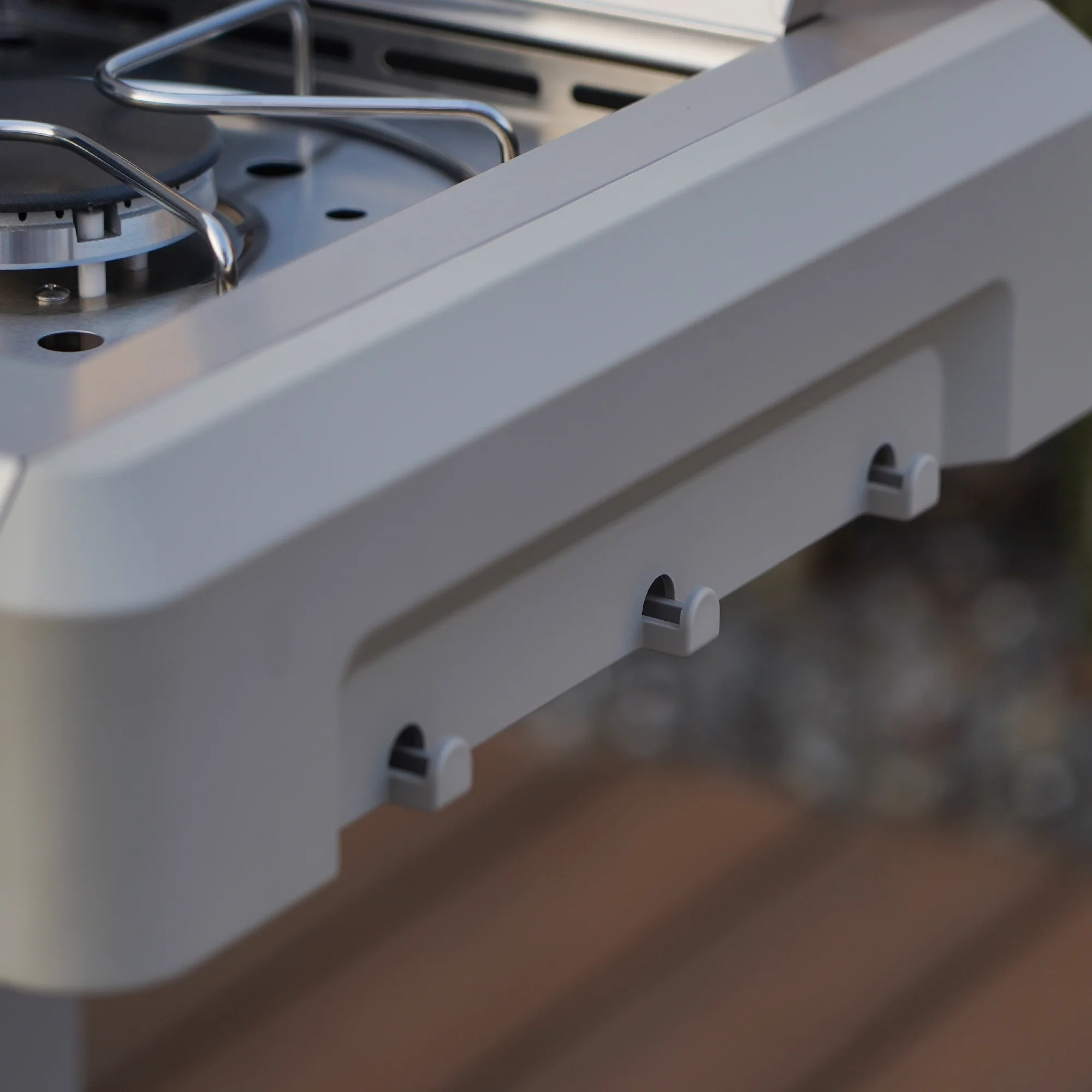 Mesa 3-Burner Propane Gas Grill in Stainless Steel with Clear View Lid and LED Controls