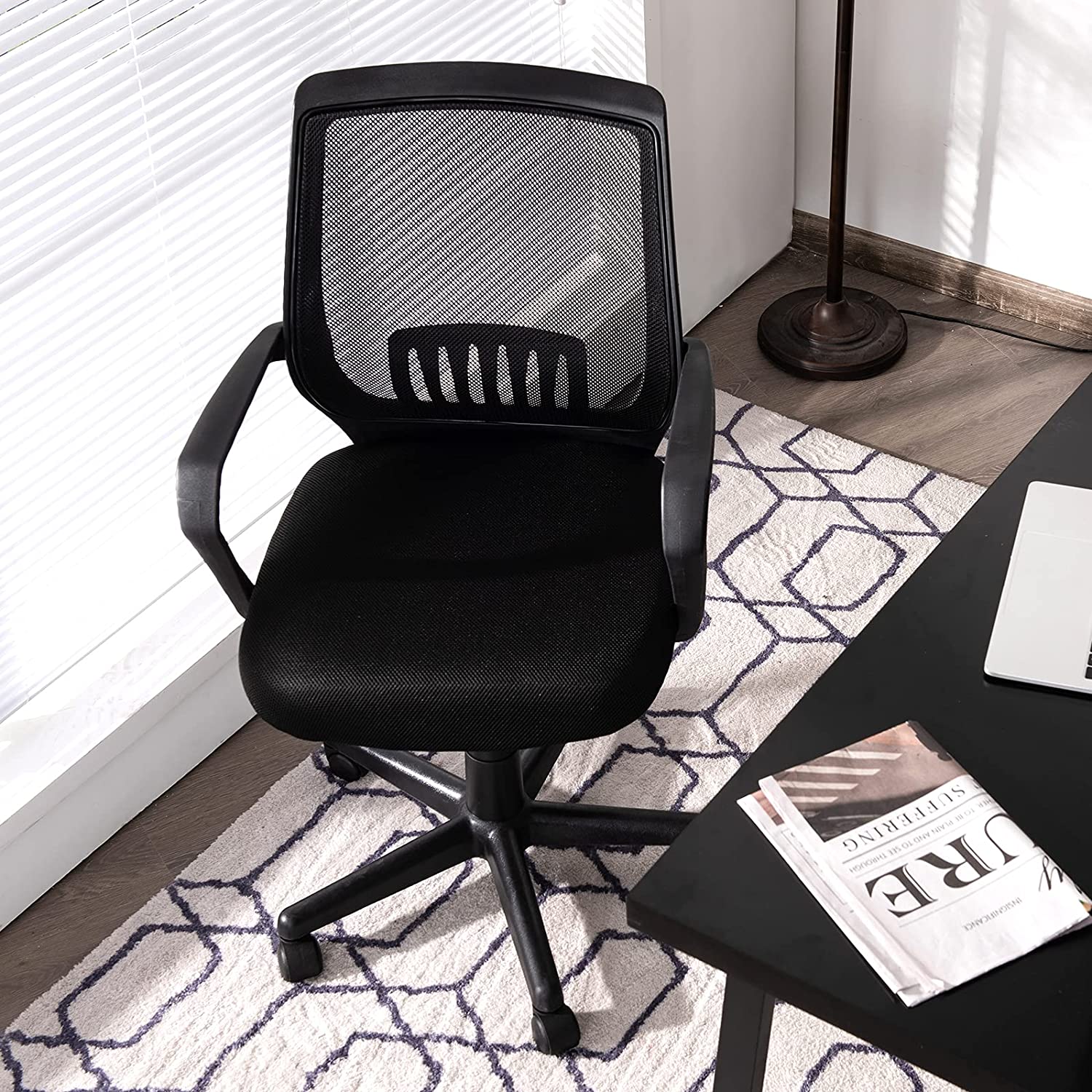 Office Chair Computer Desk Chair - High Back Ergonomic Executive Office Seating Lumbar Support Breathable Adjustable Swivel Task Chairs