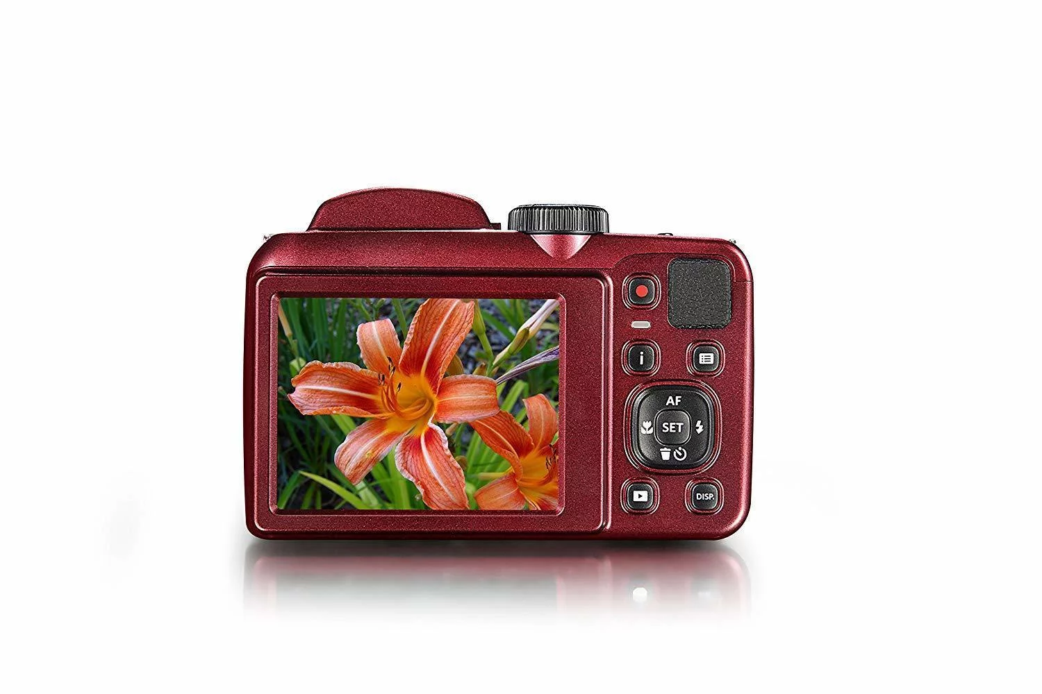 Kodak PIXPRO AZ255 Astro Zoom 16MP Digital Camera (Red) with Battery Charger, 32 GB Card Bundle