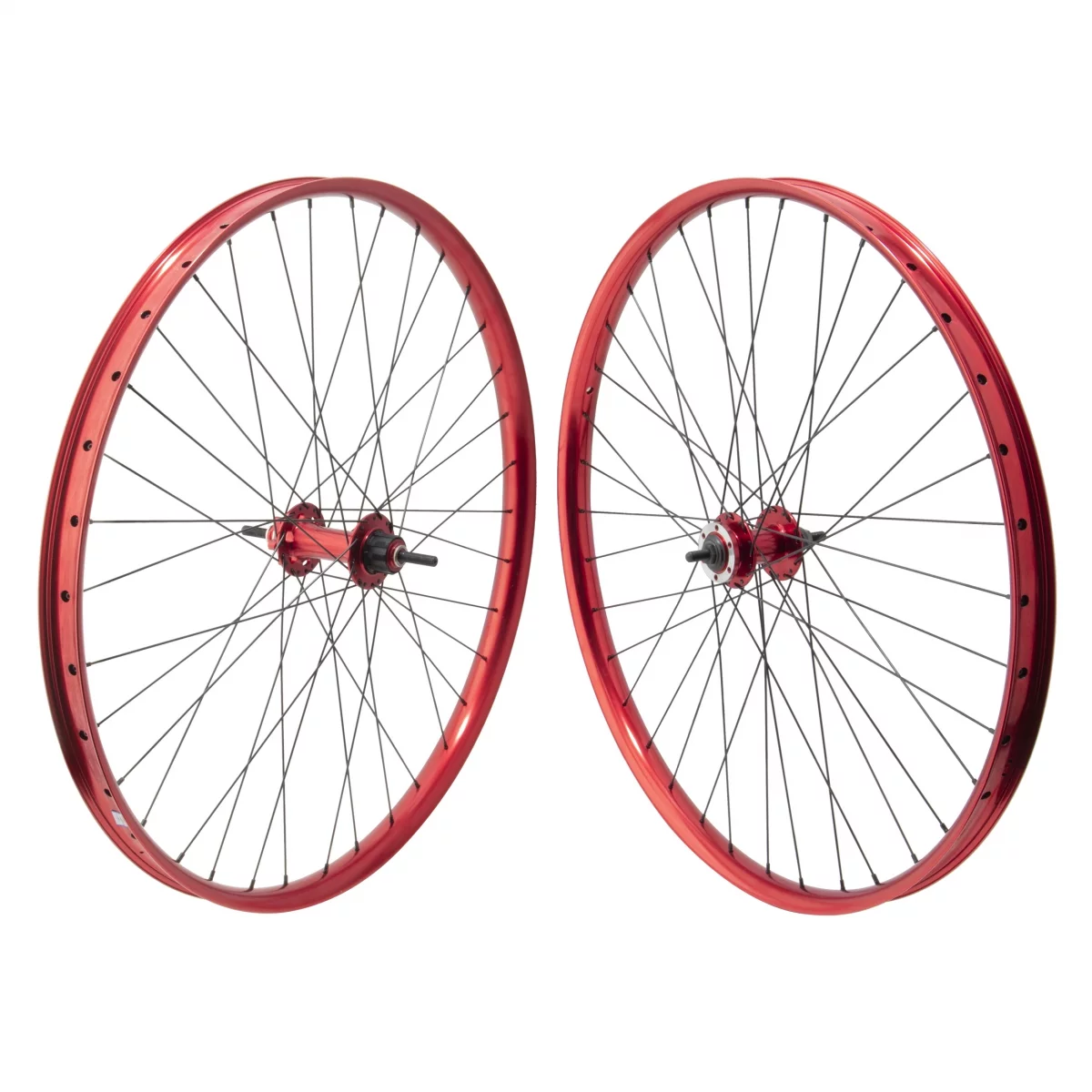SE Bikes Dub Monster Ripper 29in Wheelset Red/Black 36H Disc 1-Speed 110/142mm